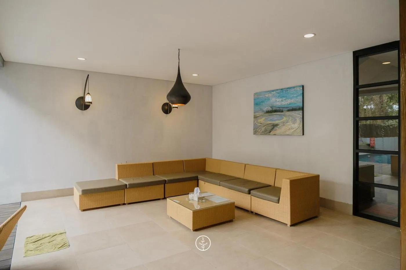 Balcony/Terrace in Atsuka Hill View Villa 8 bedrooms with a private heated swimming pool