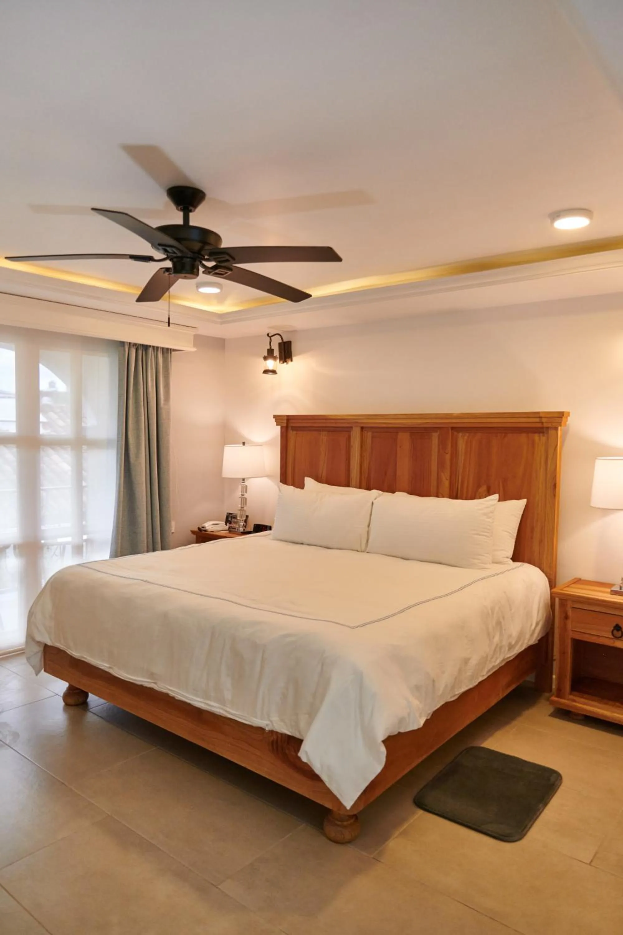 Bedroom, Bed in Hacienda Valentino