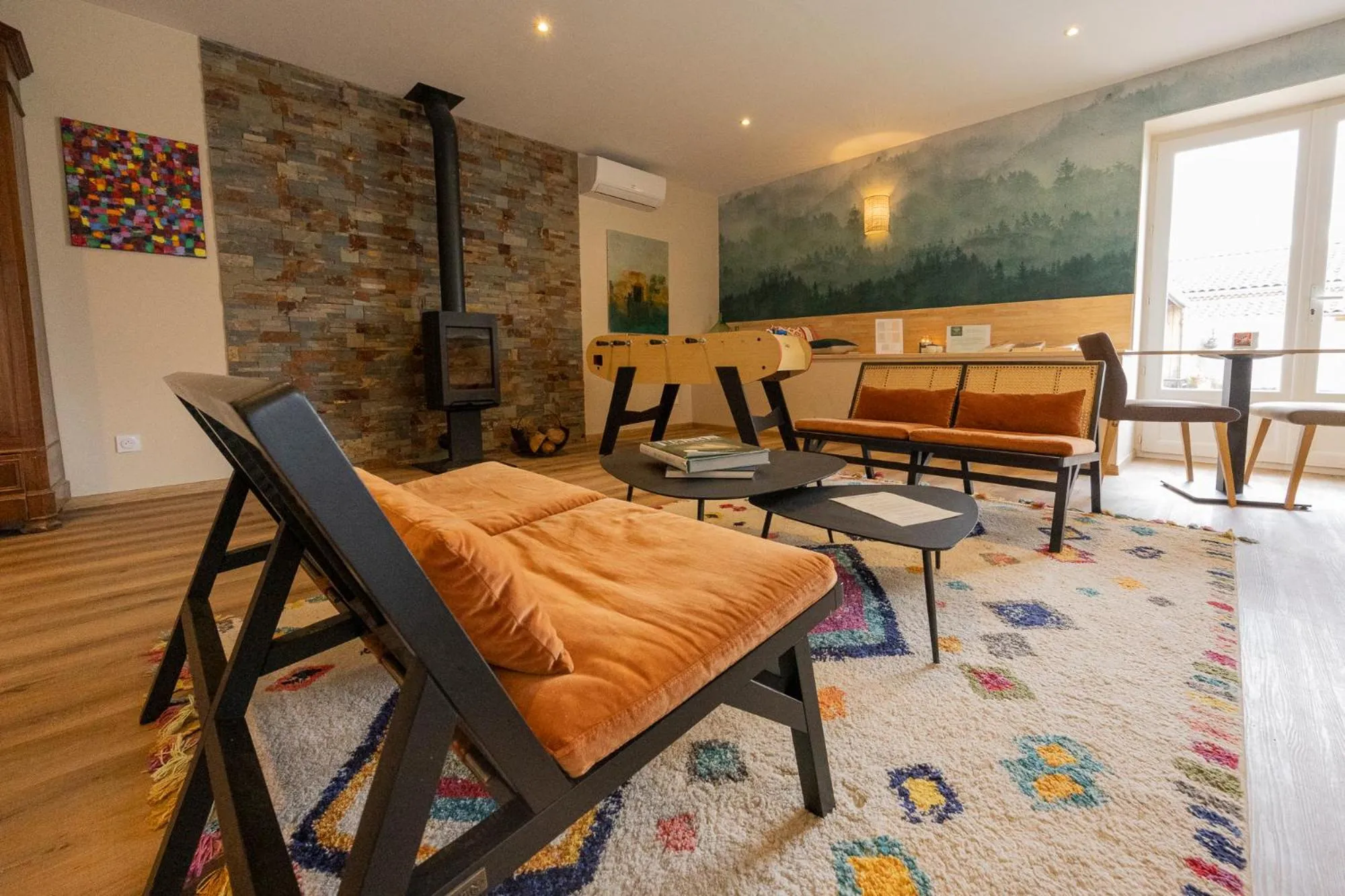 Living room in La Ferme des Denis