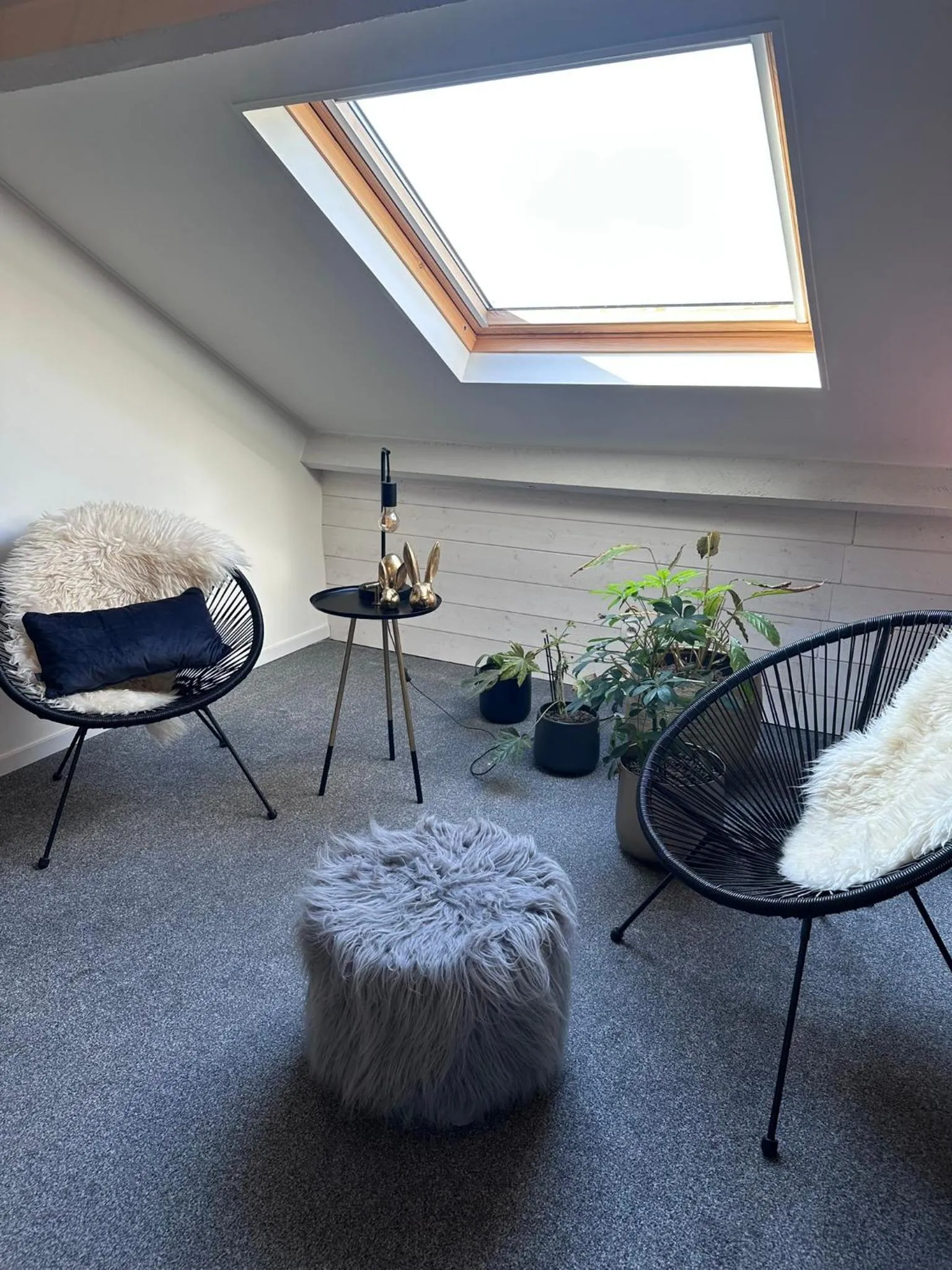 Seating area in B&B 't zwart peird