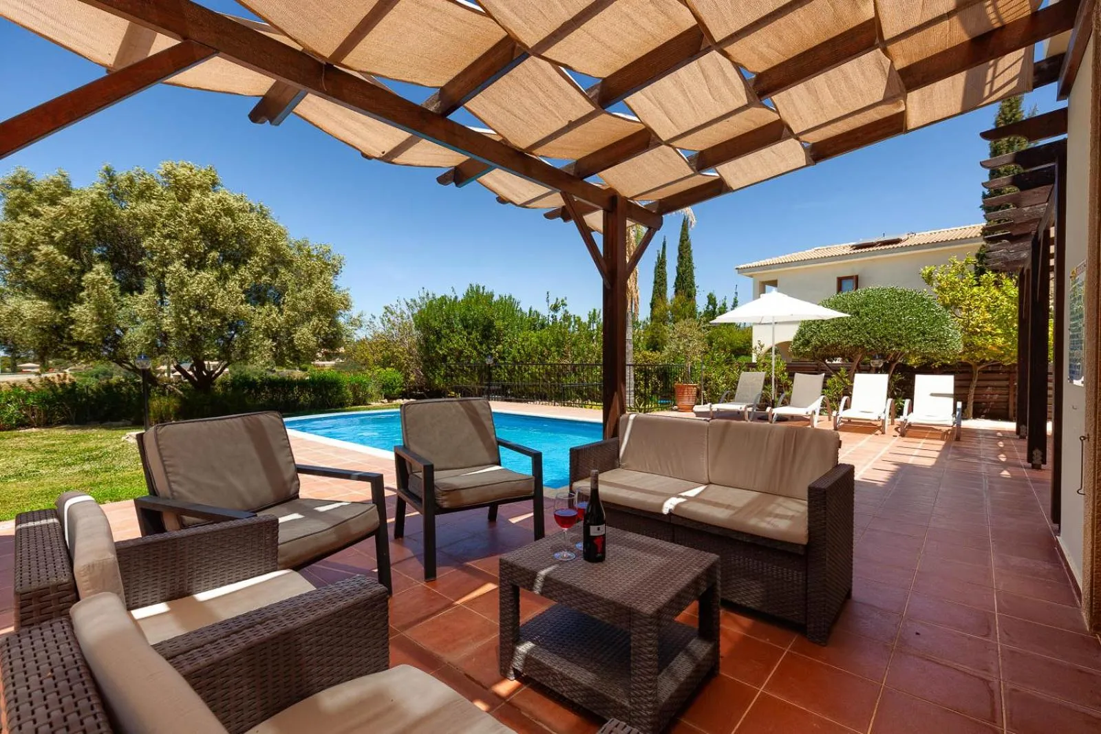 Garden view in Aphrodite Hills Rentals - Superior Villas