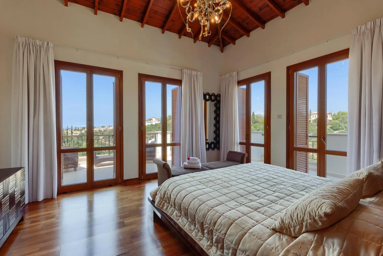 Bedroom, Bed in Aphrodite Hills Rentals - Superior Villas
