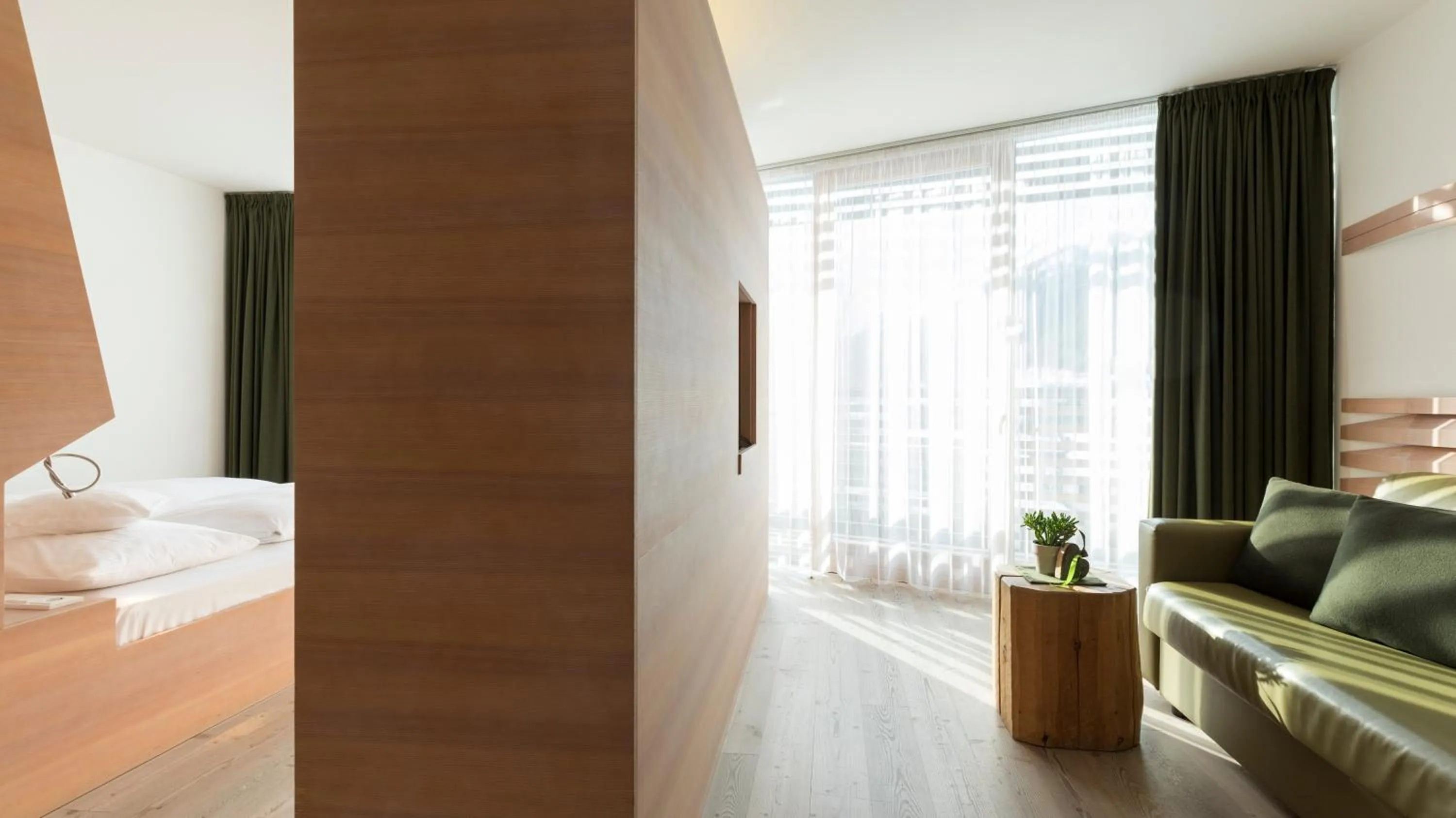 Living room, Bed in Residence Königswarte Strata Sexten