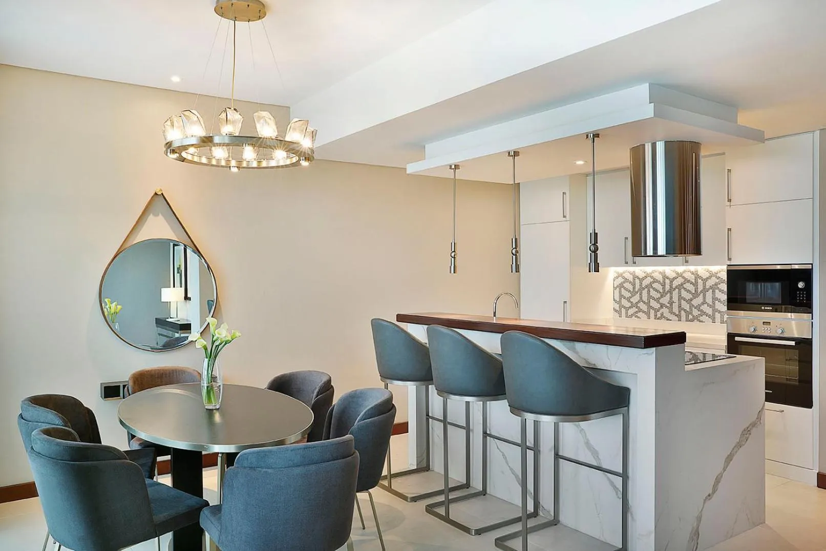 Dining area in The Townhouses The Pearl