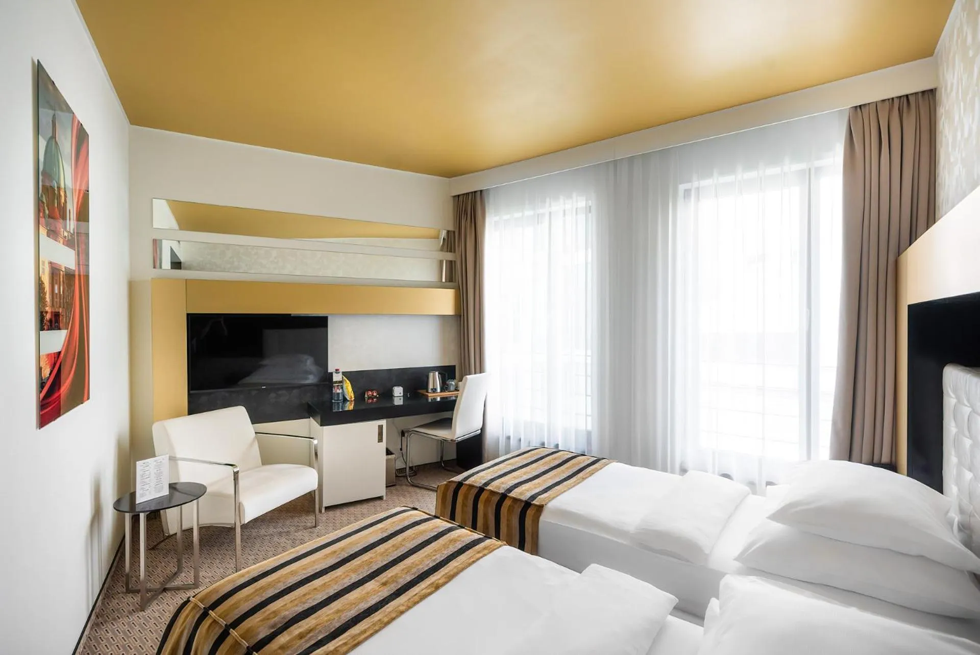 Bedroom, Bed in Grandior Hotel Prague