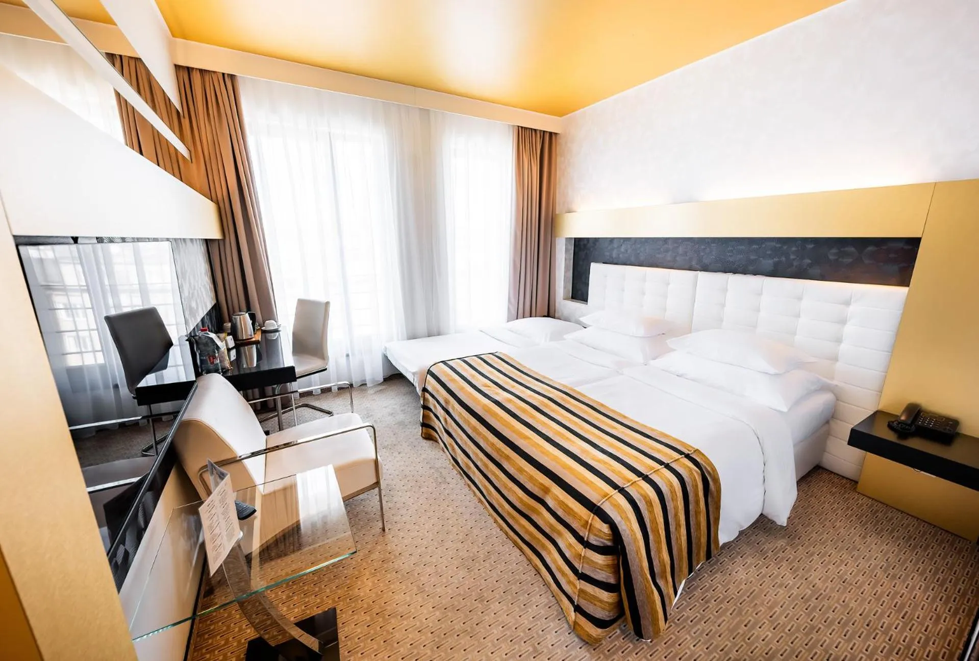 Bed in Grandior Hotel Prague