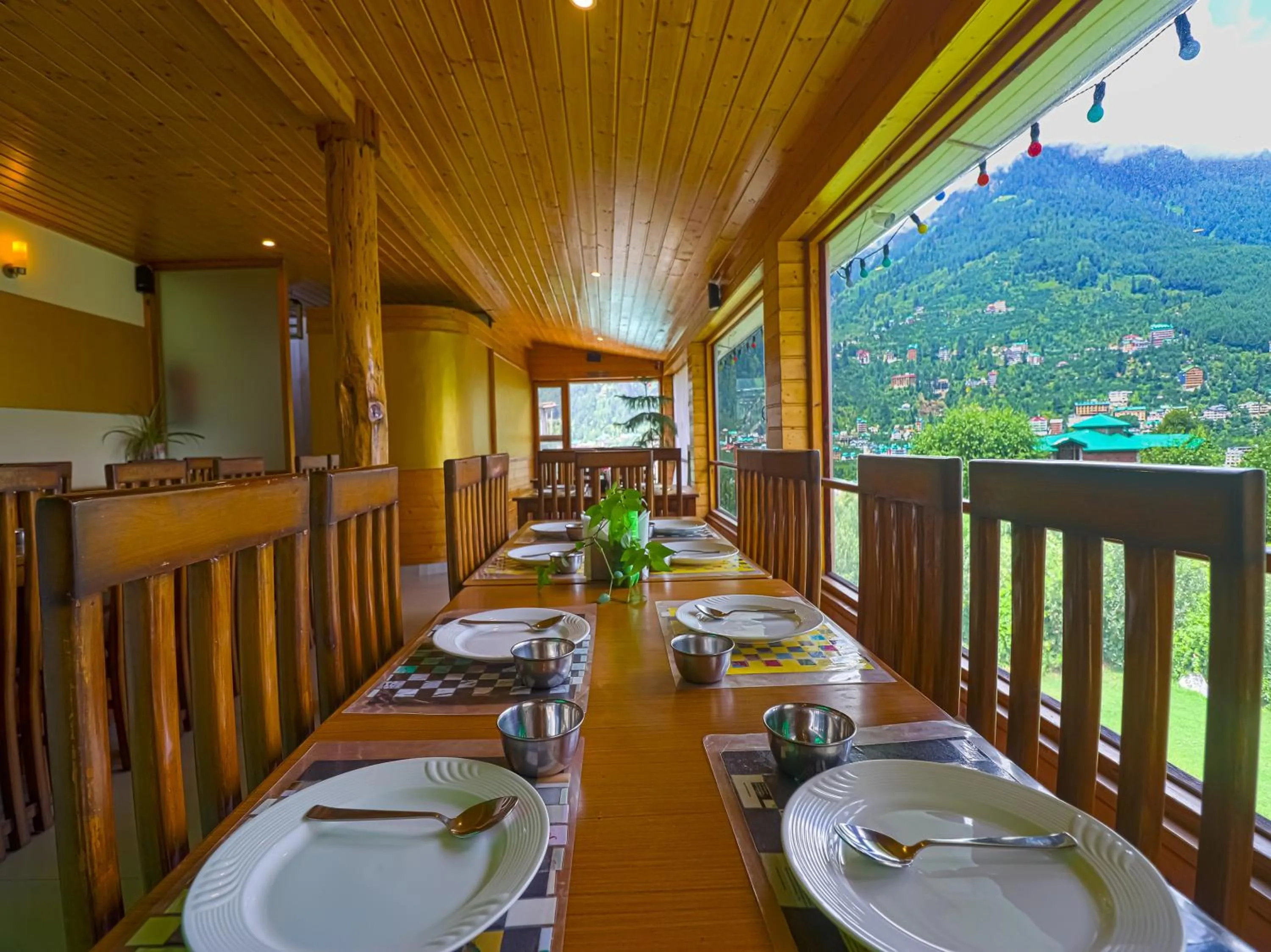 Buffet breakfast in The Byke Neelkanth Manali