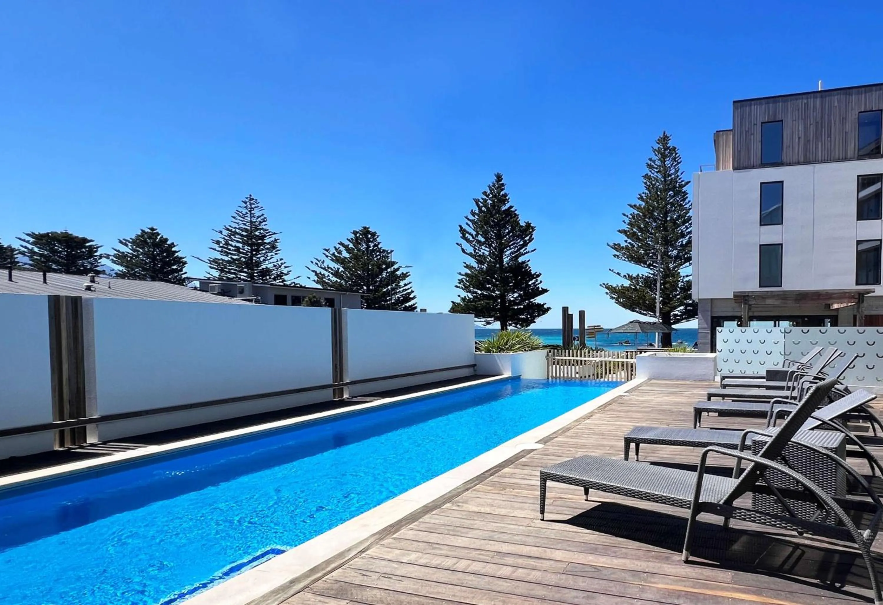 Pool view in Sudima Kaikōura