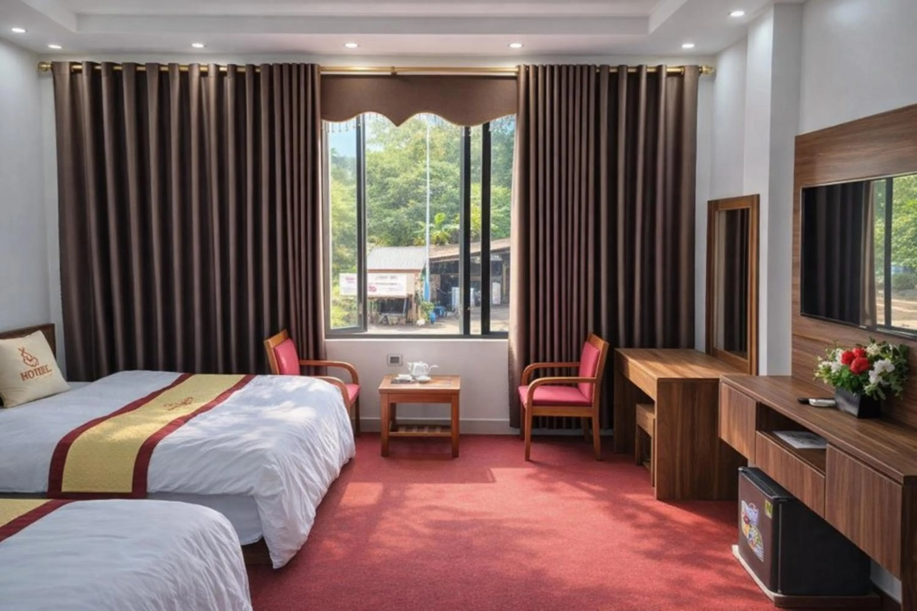 Bed in Friend Hotel Hà Giang