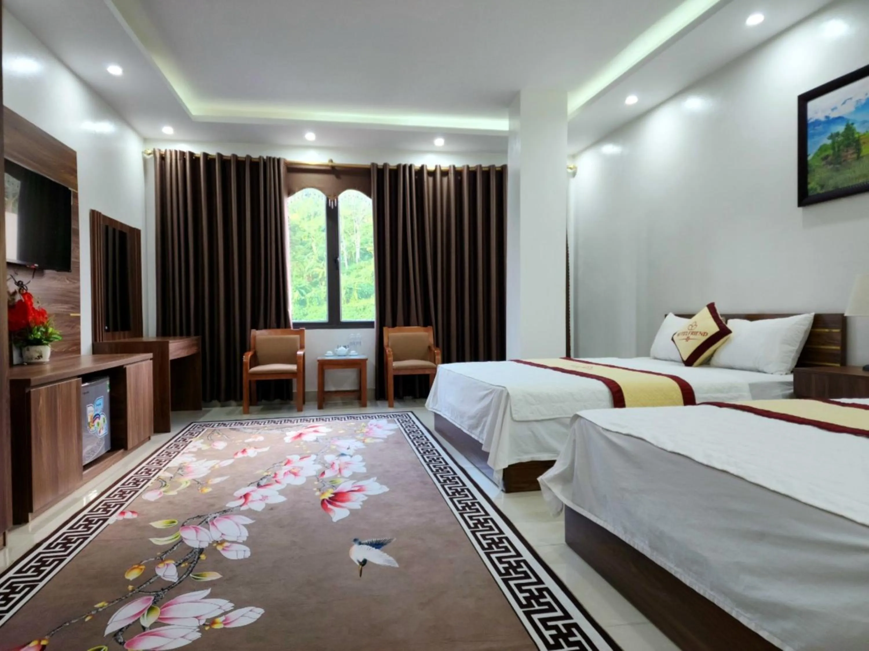 Bed in Friend Hotel Hà Giang