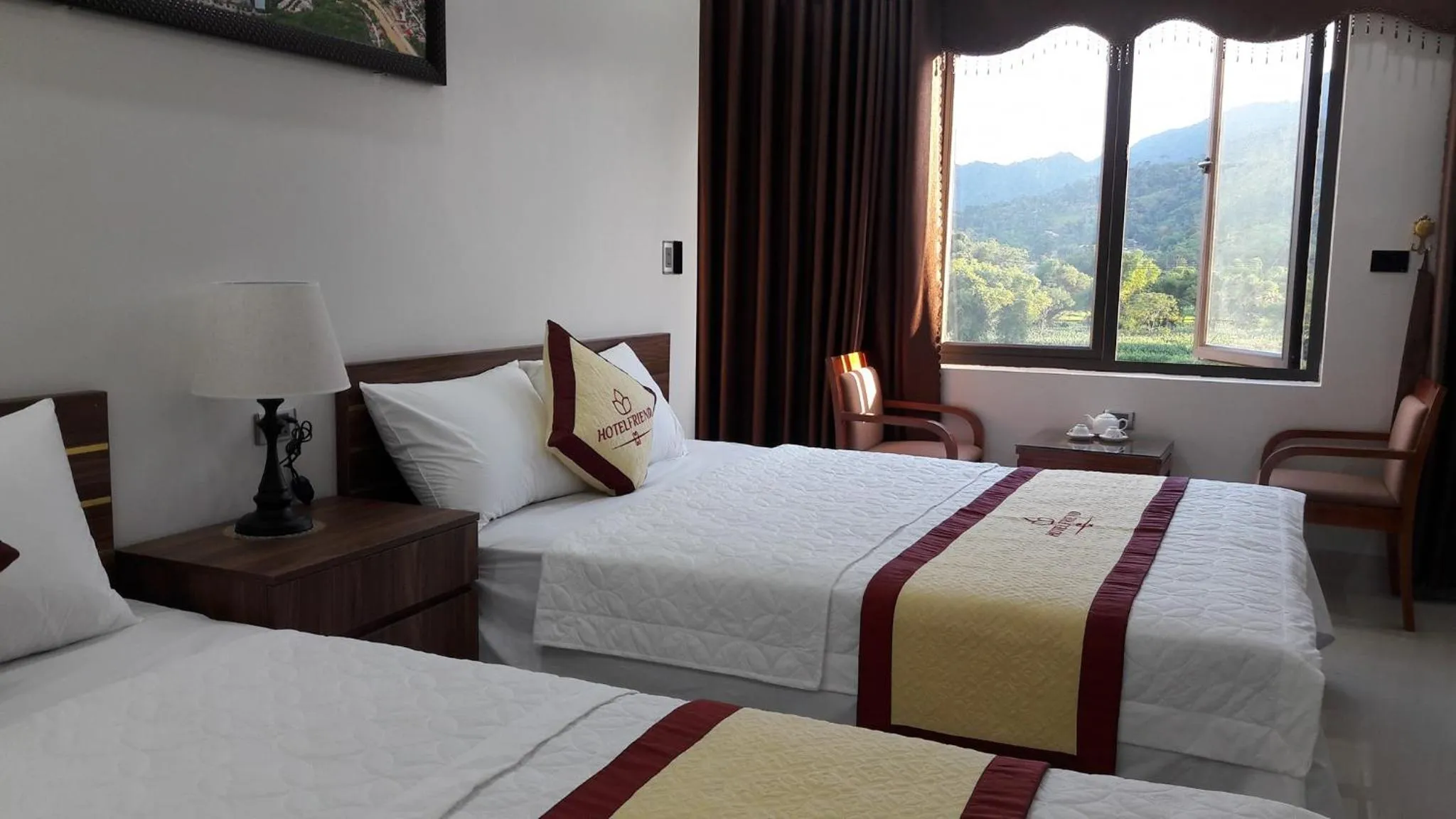 Bed in Friend Hotel Hà Giang