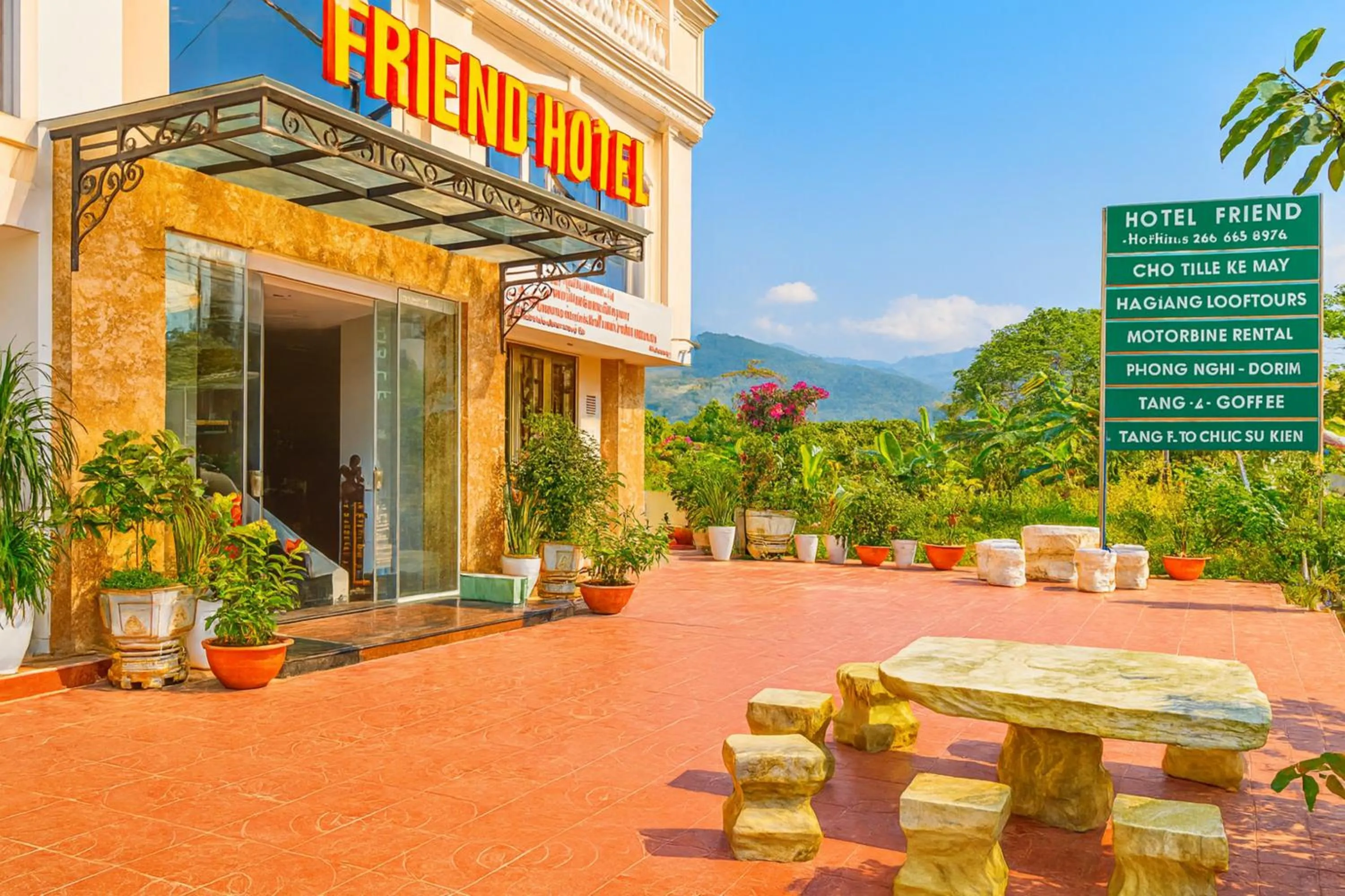 Property building in Friend Hotel Hà Giang