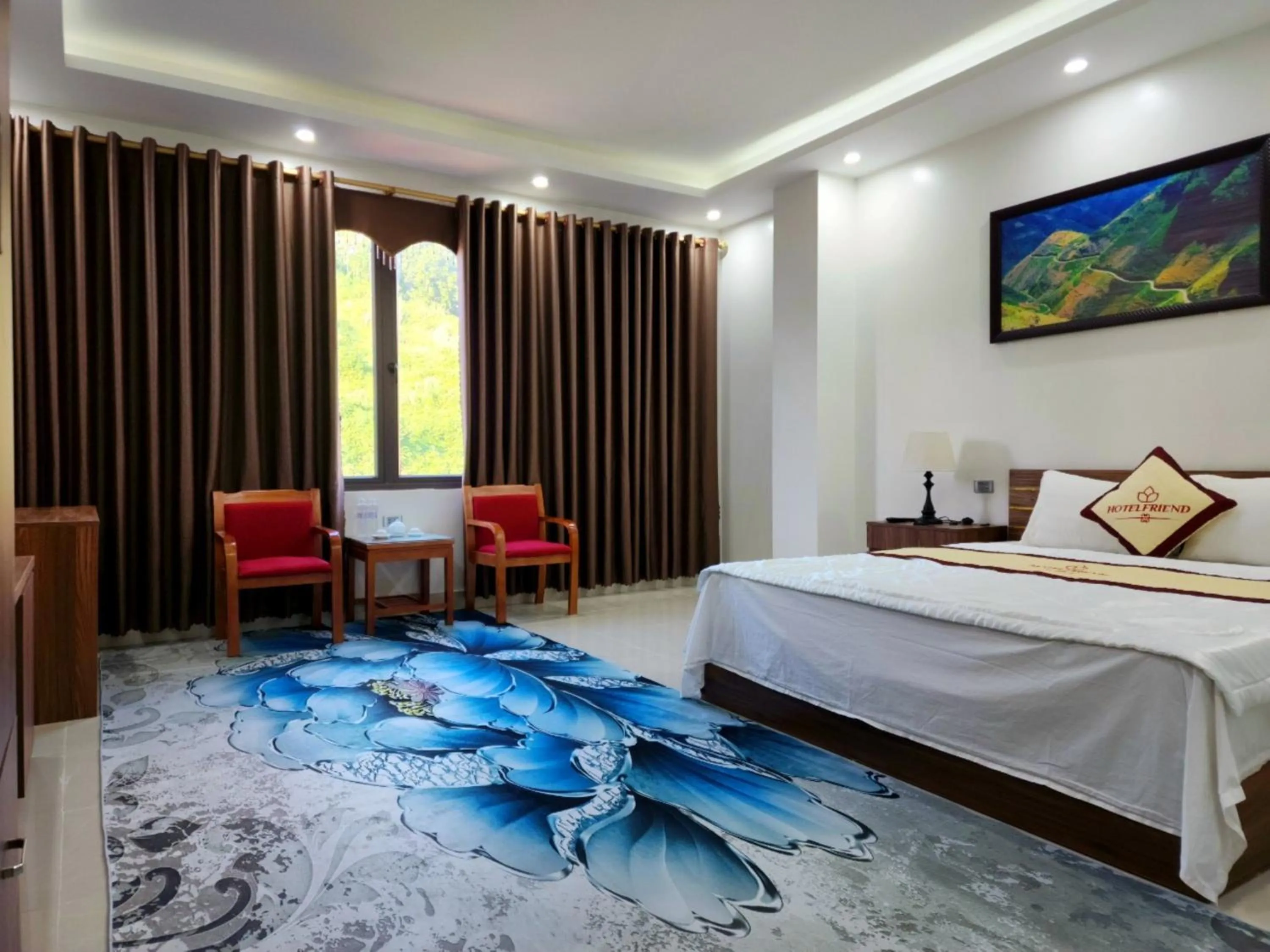 Bed in Friend Hotel Hà Giang