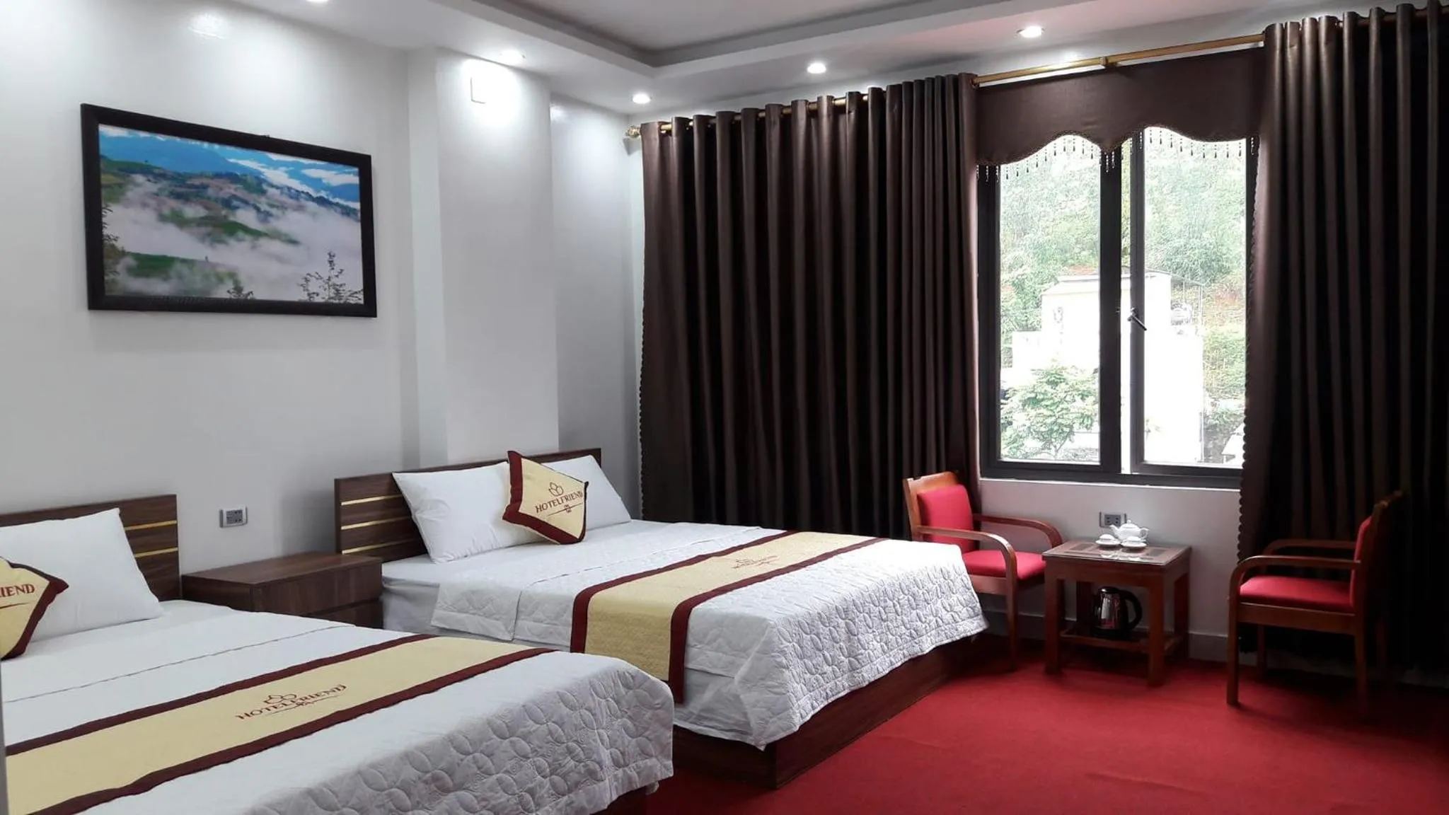 Bed in Friend Hotel Hà Giang