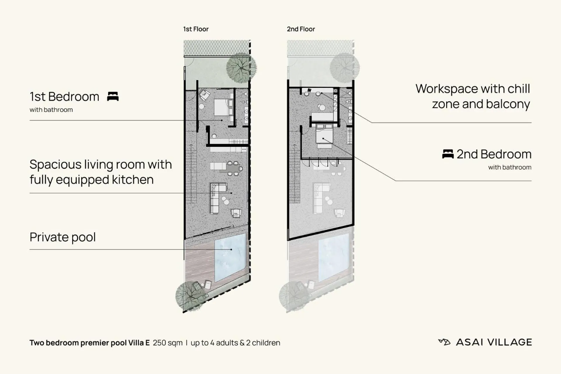 Floor plan in ASAI Village