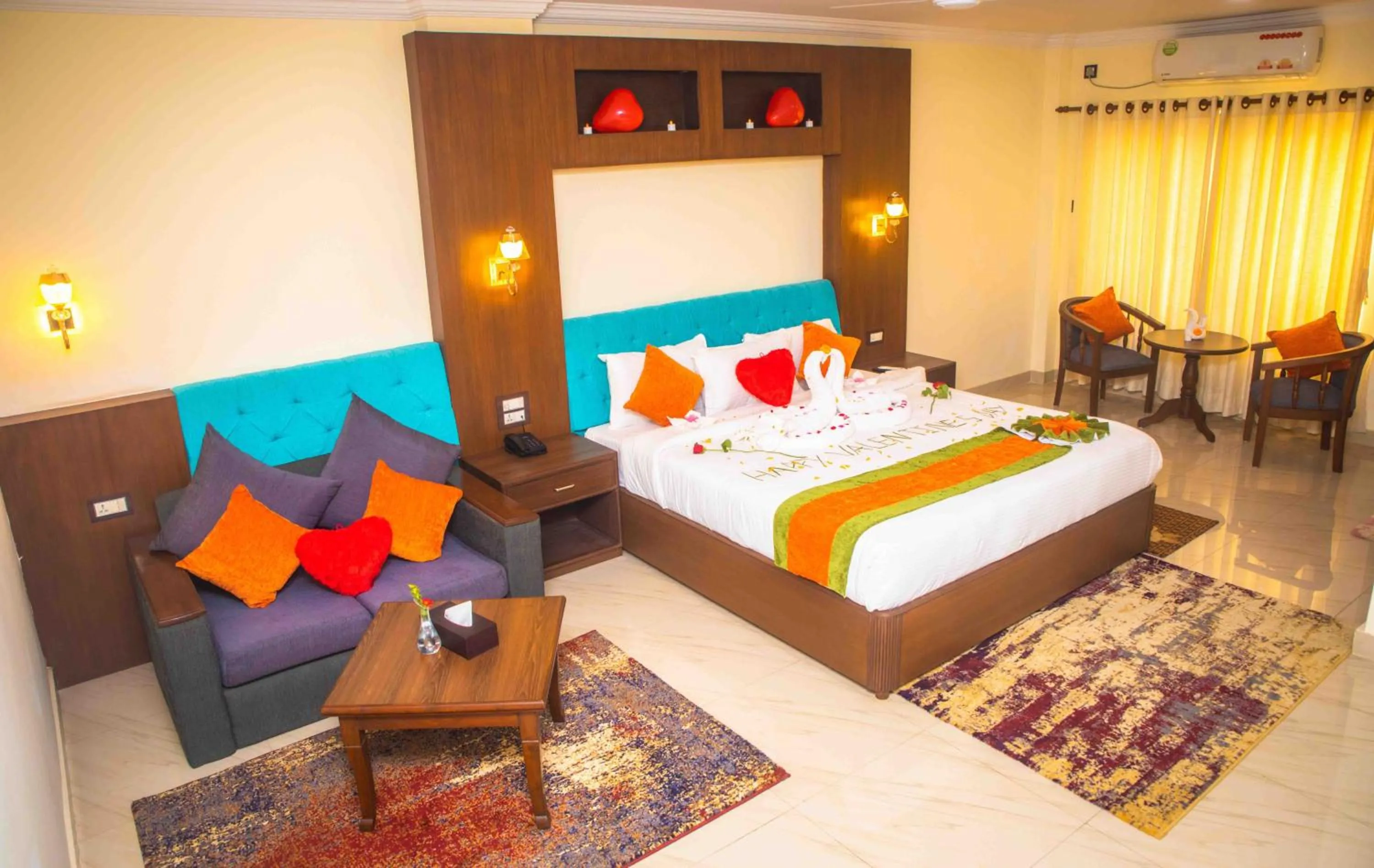Bedroom, Bed in Gautam Buddha Airport Hotel