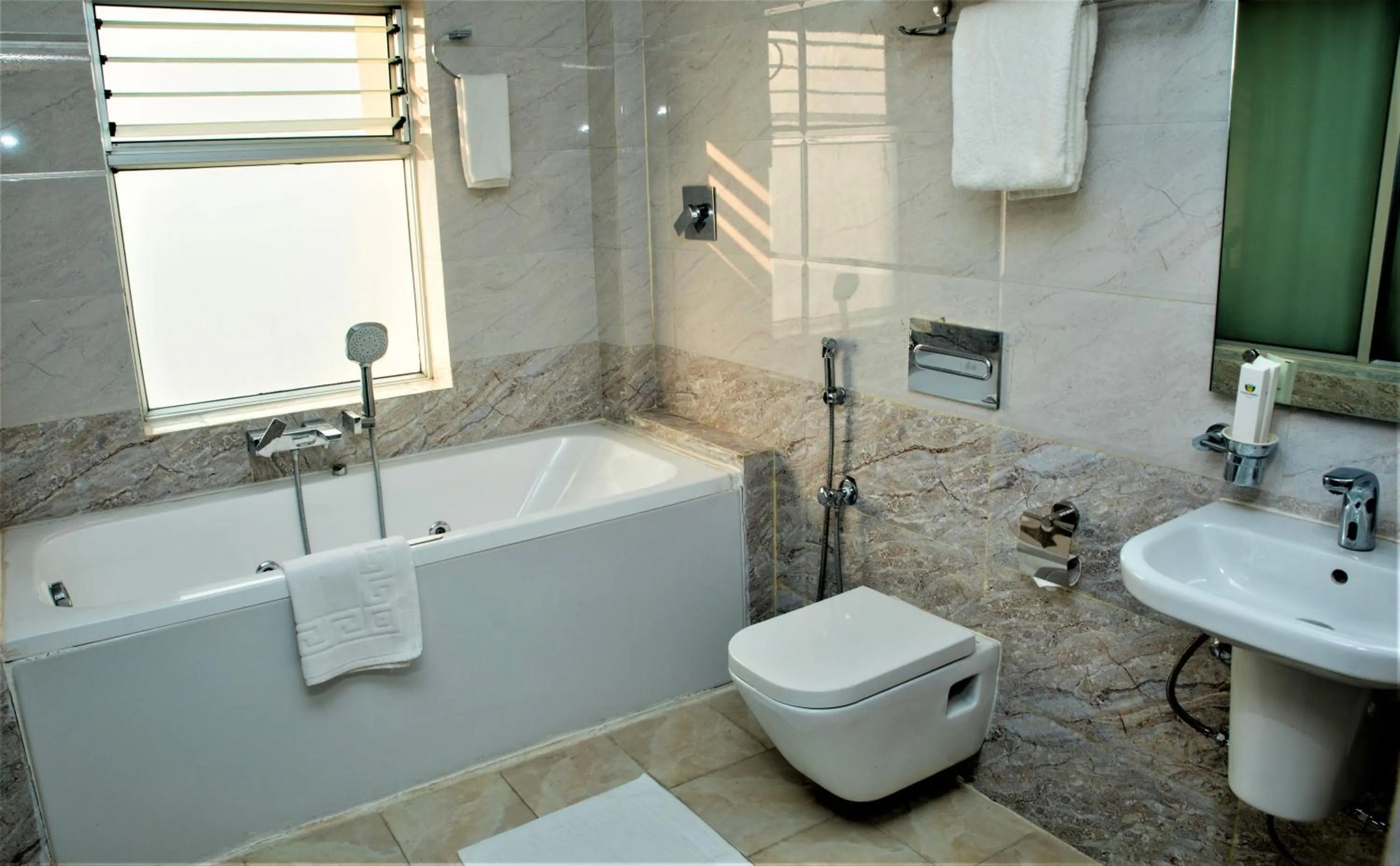 Toilet in Gautam Buddha Airport Hotel