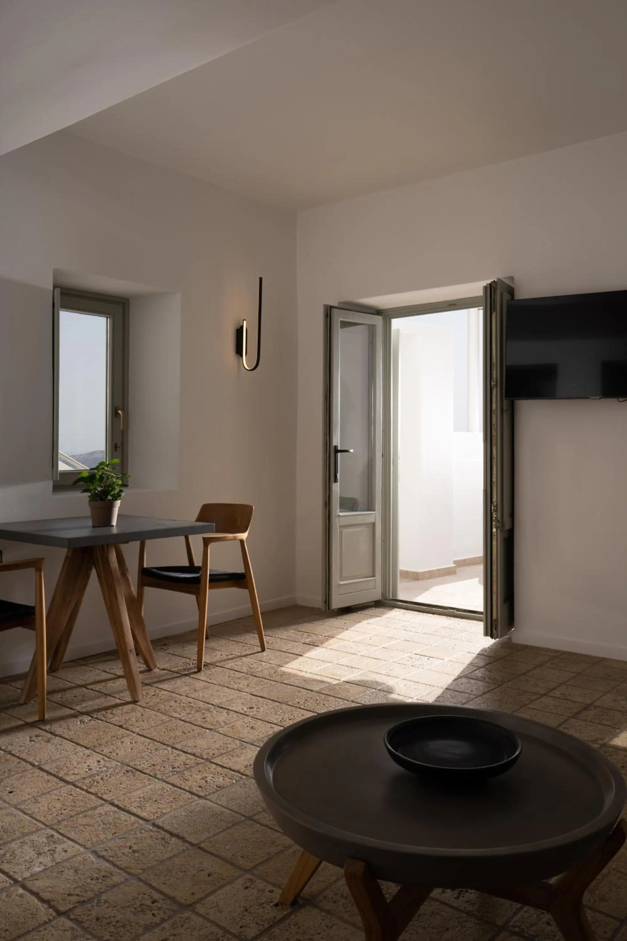 Seating area in Asha Luxury Suites