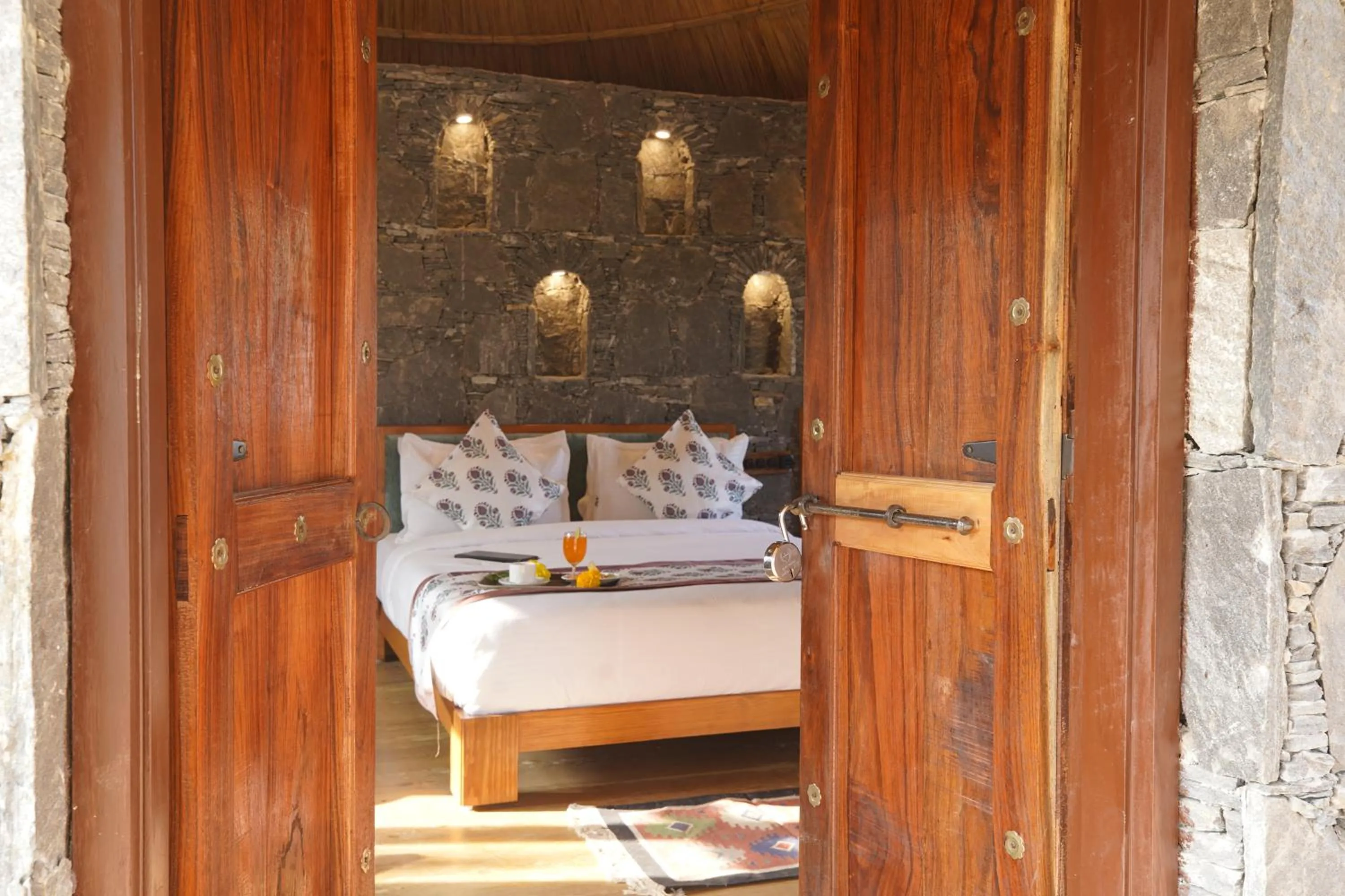 Bedroom, Bed in Turban Nature Wilderness , Kumbhalgarh