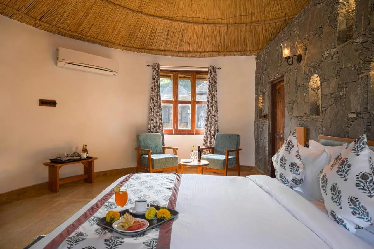 Bedroom, Bed in Turban Nature Wilderness , Kumbhalgarh