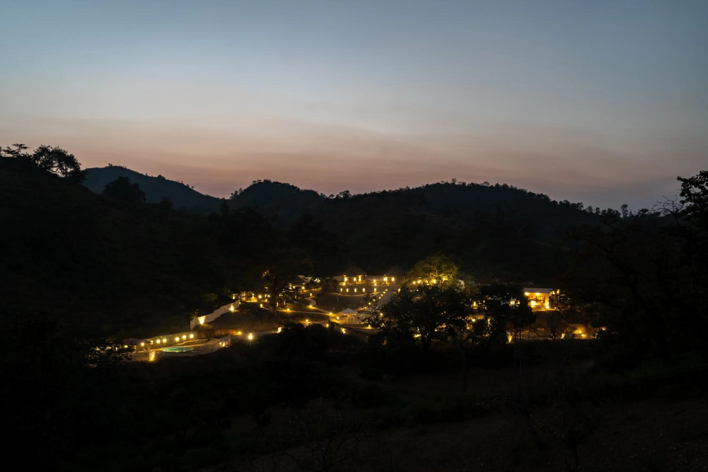 Sunset in Turban Nature Wilderness , Kumbhalgarh