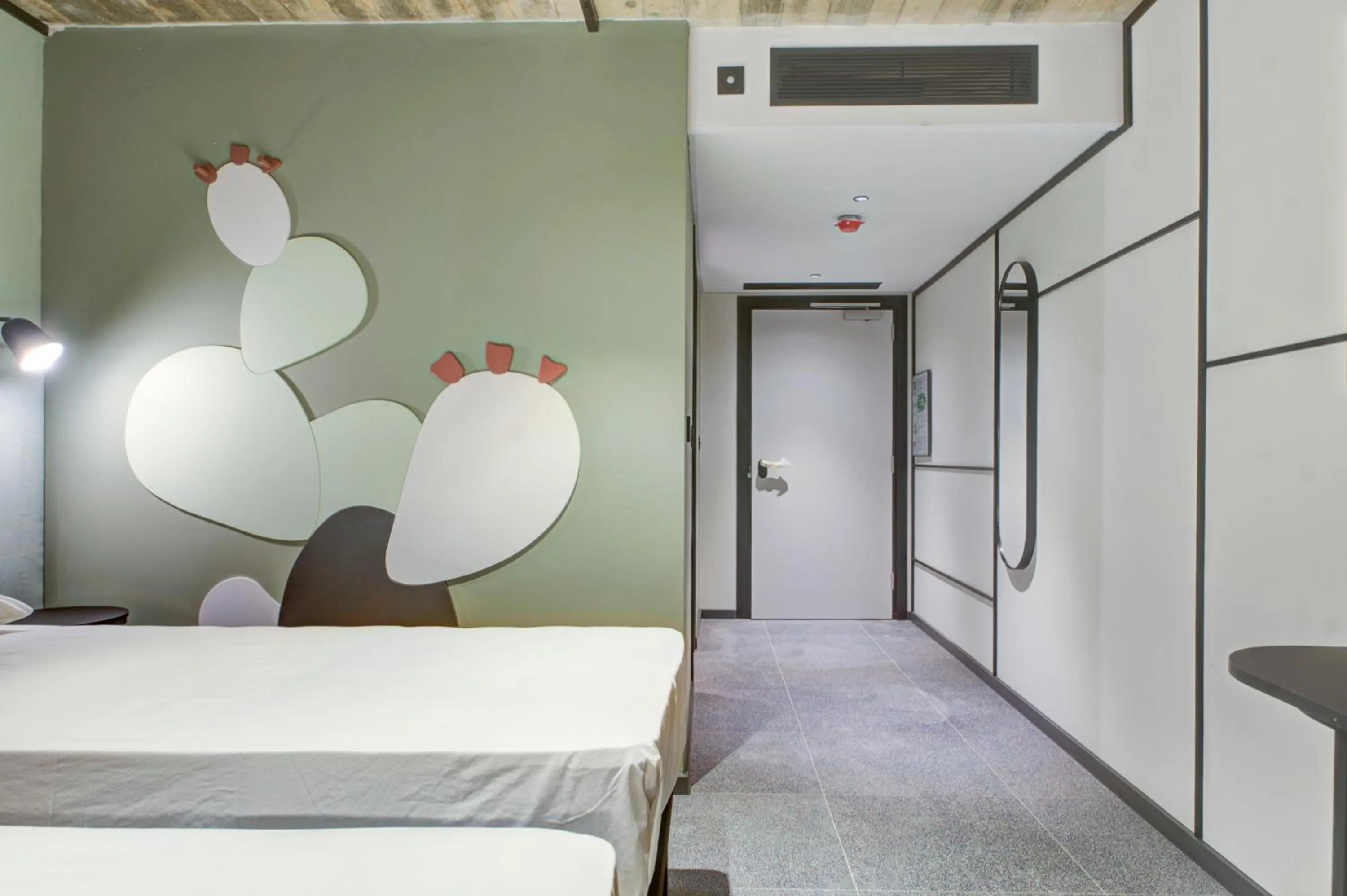 Decorative detail, Bed in ibis Styles ST Pauls Bay Malta