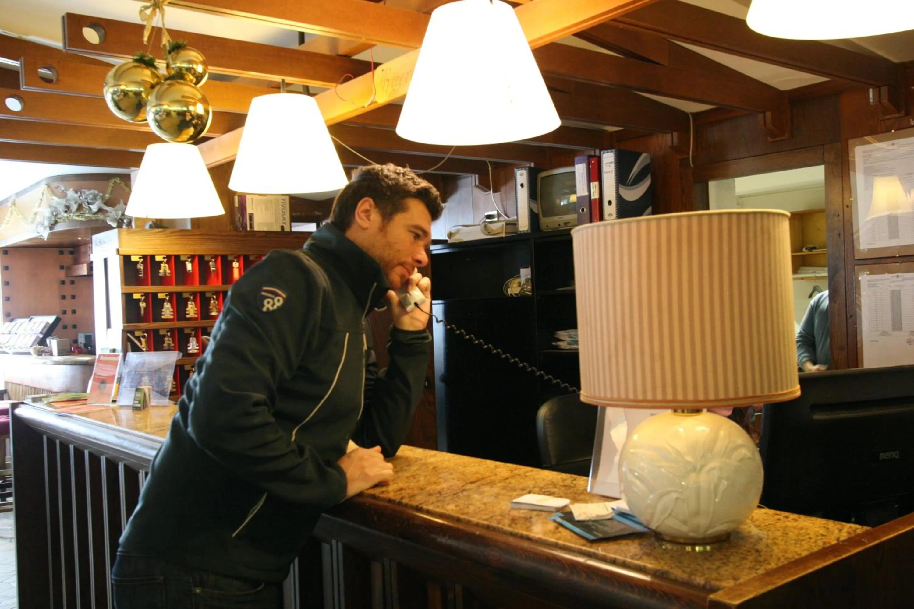 Lobby or reception in Hotel lo Stambecco