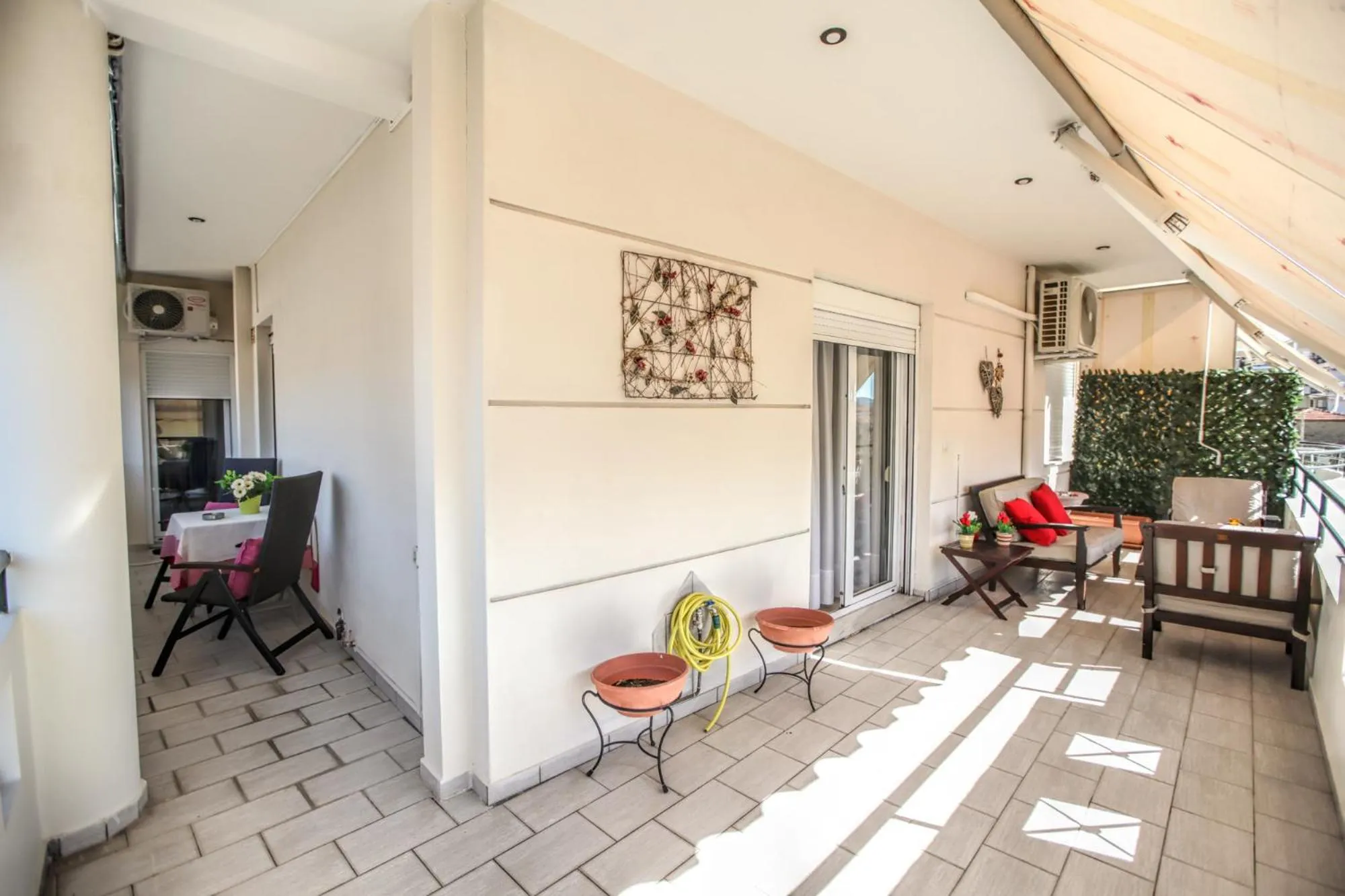 Balcony/Terrace in Grand Meteora Central Luxury Apartment