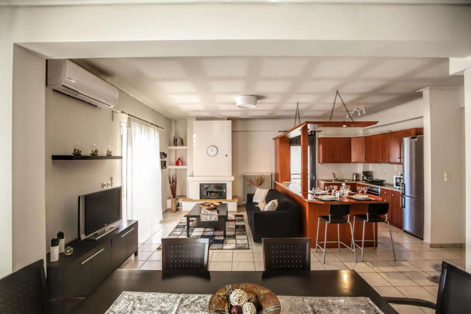 Living room in Grand Meteora Central Luxury Apartment