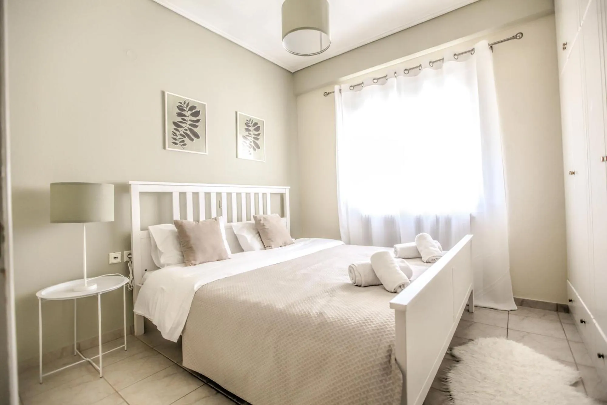 Bed in Grand Meteora Central Luxury Apartment