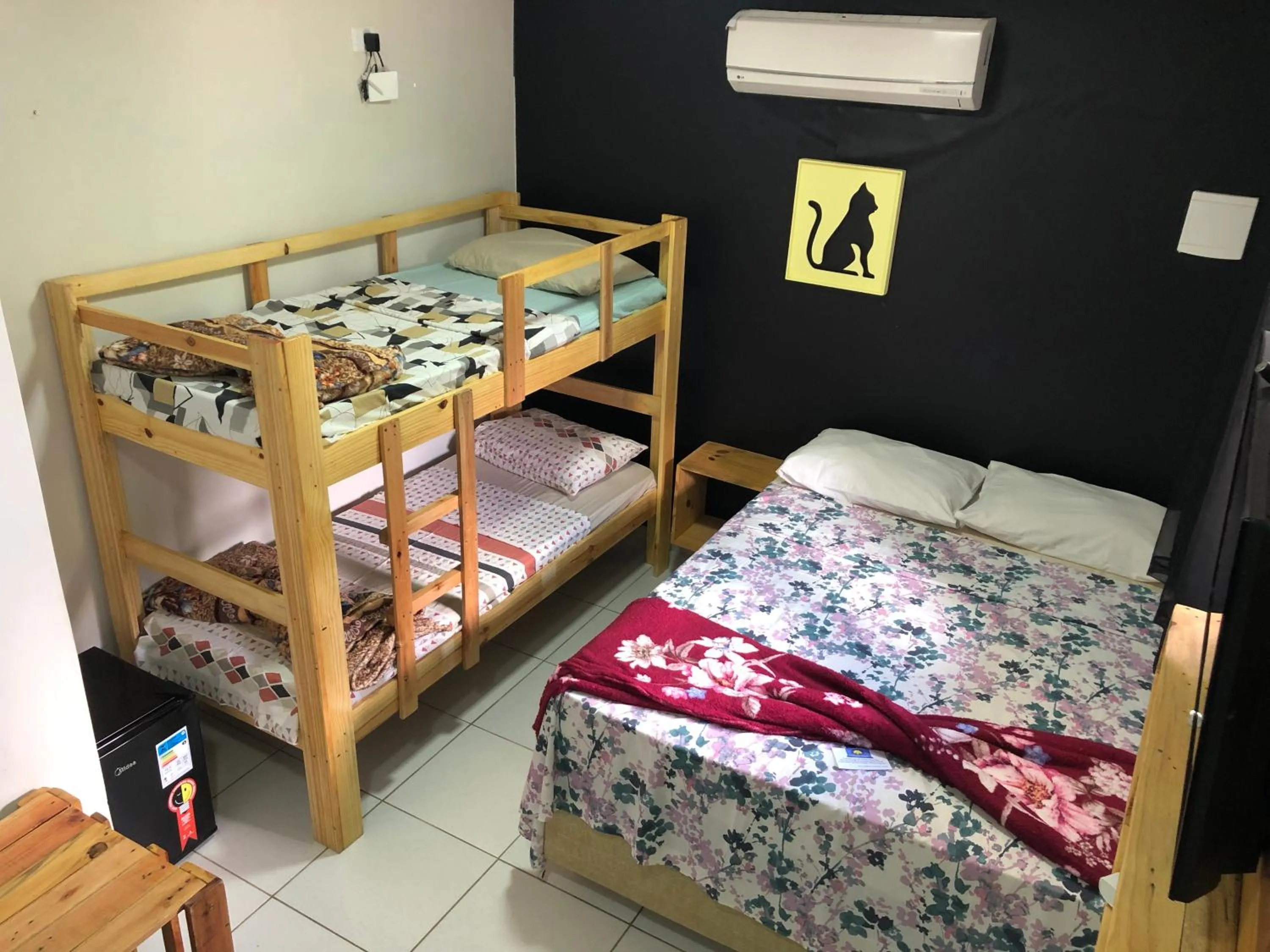 Bed in Pousada Viana