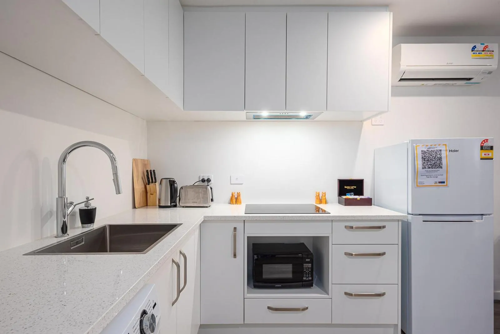 Kitchen or kitchenette in Tekapo Top 1000 Apartment