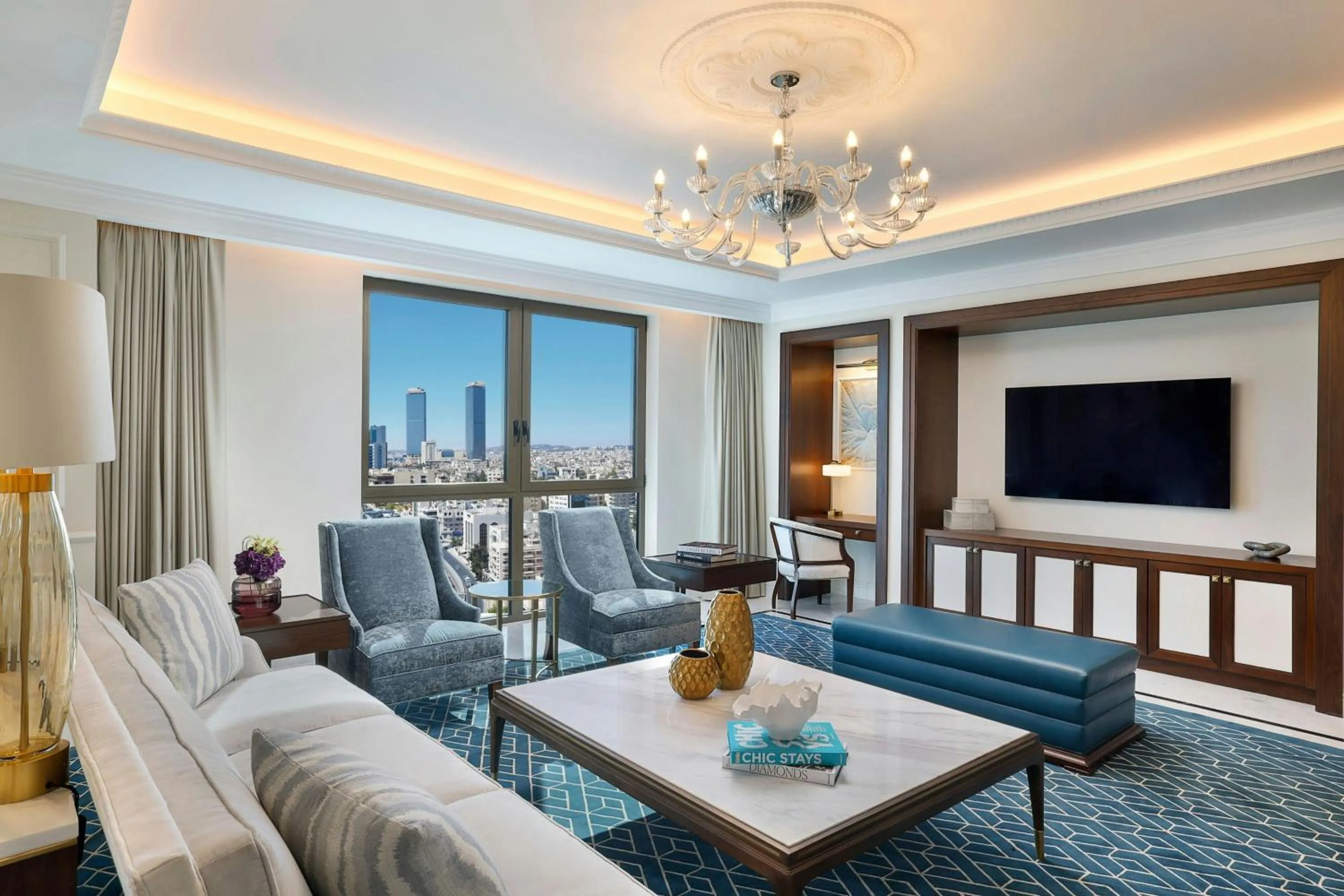 Bedroom in The Ritz-Carlton, Amman