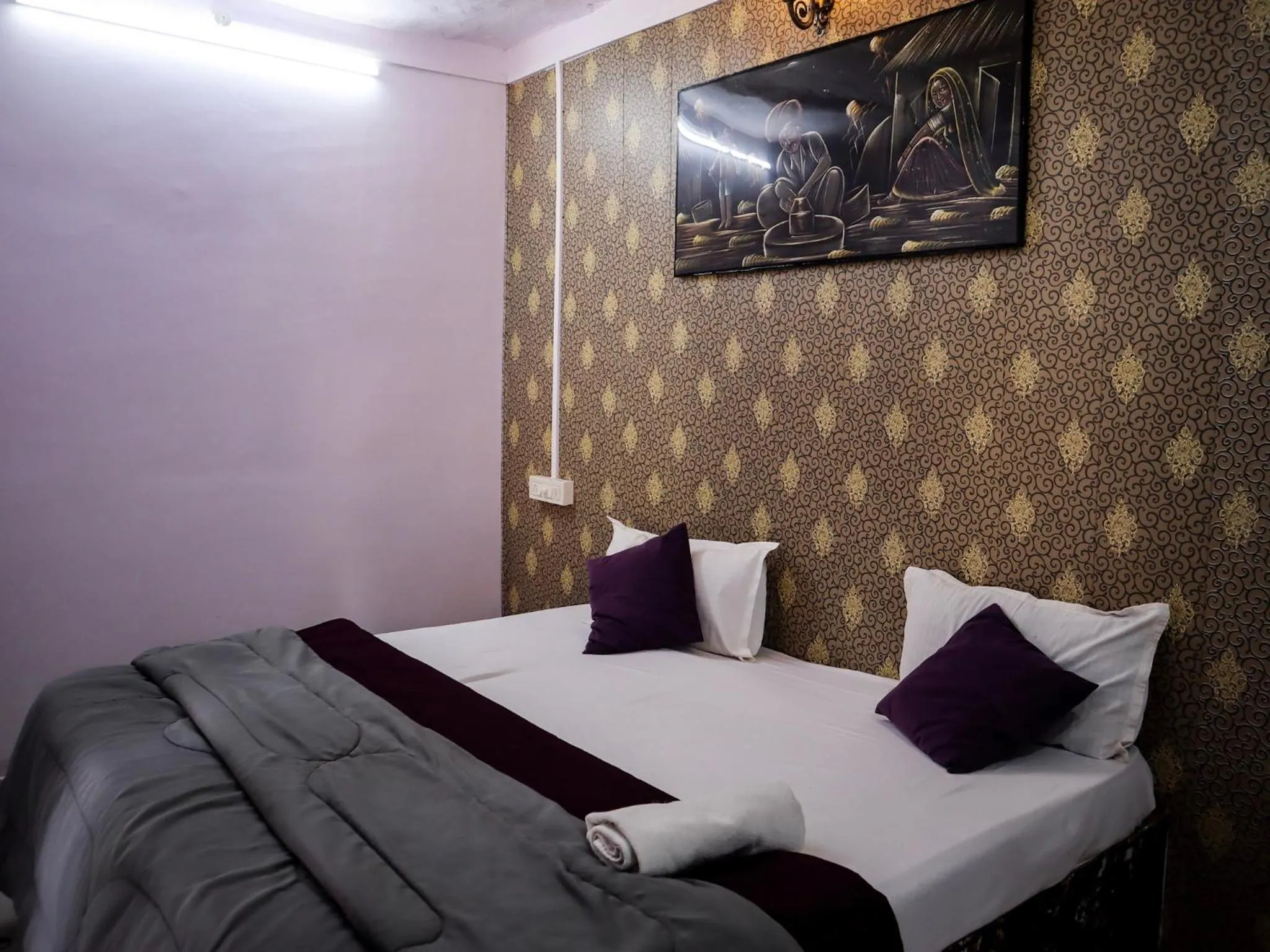 Bed in Hotel Kota kunj Heritage