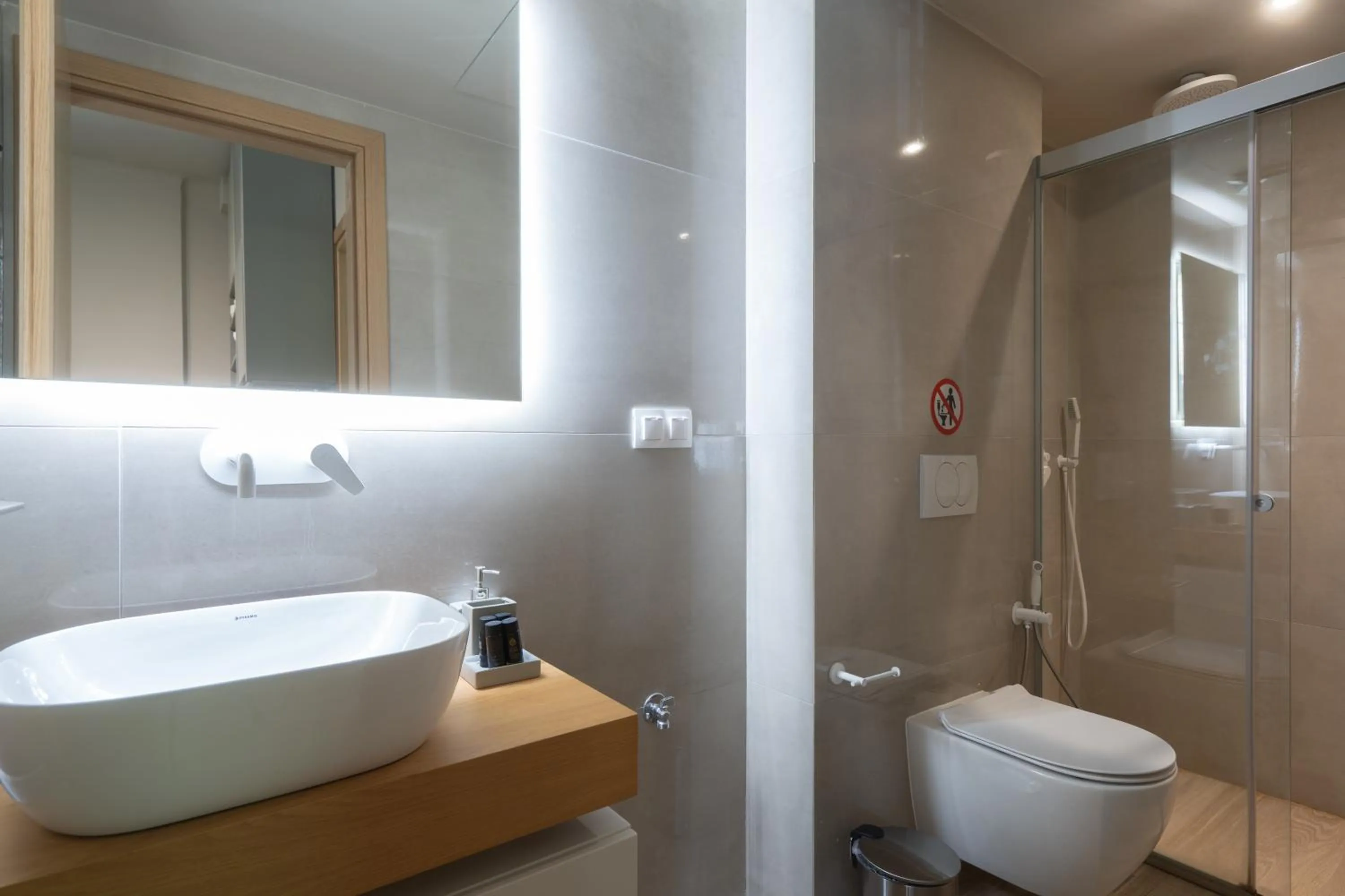 Shower in My Greek Vacations City Apartments