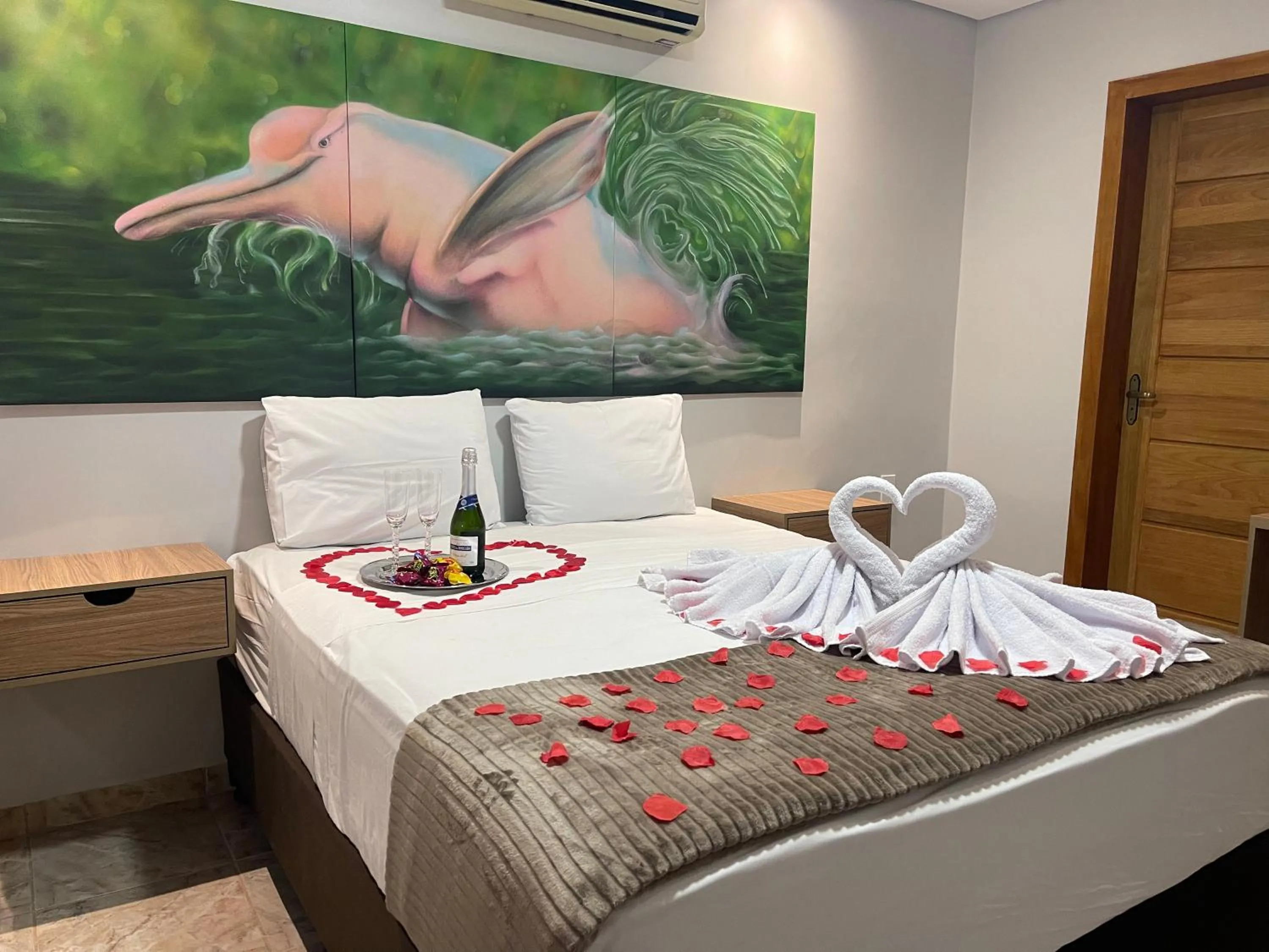 Bed in Pousada nossas Raízes