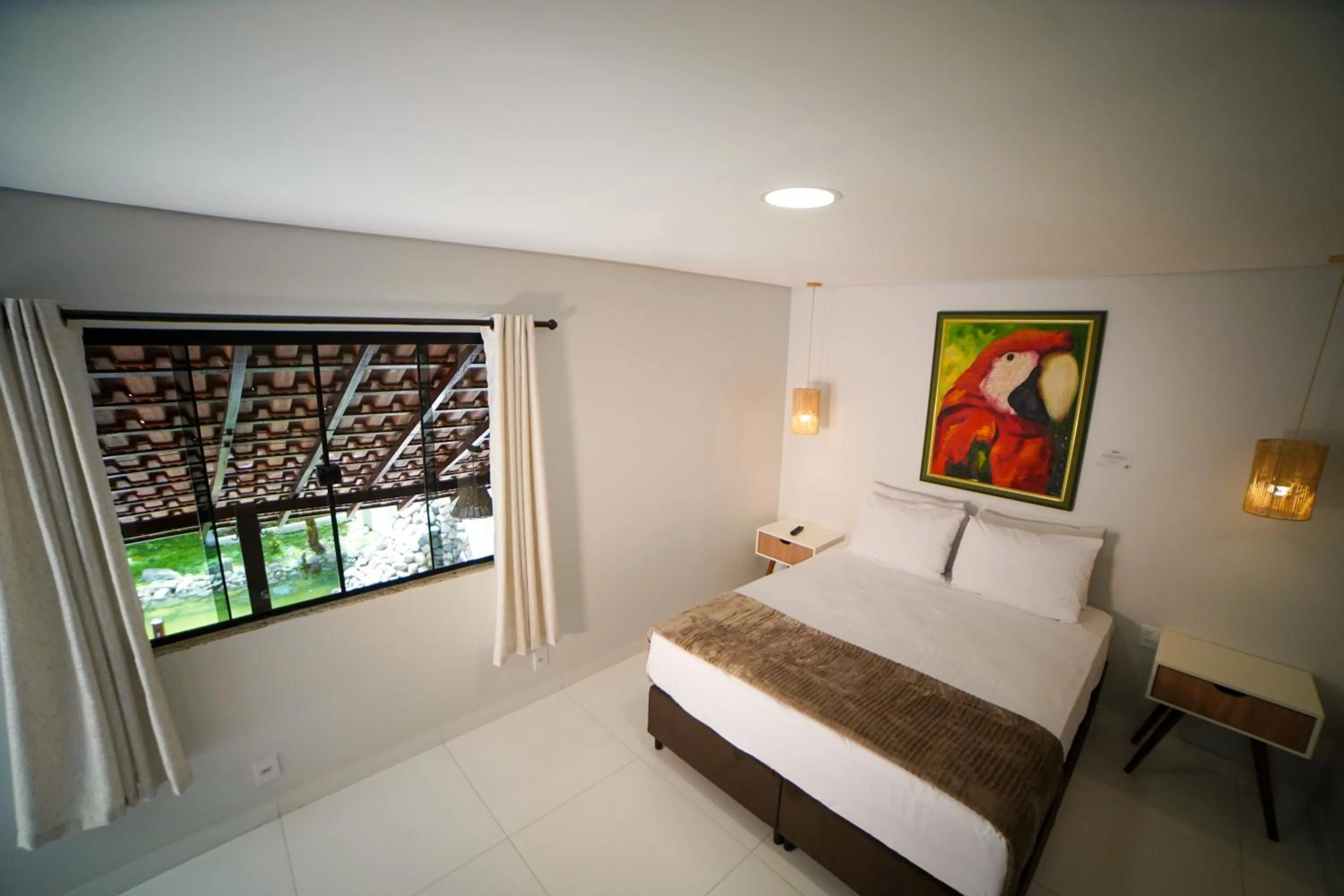 Bed in Pousada nossas Raízes