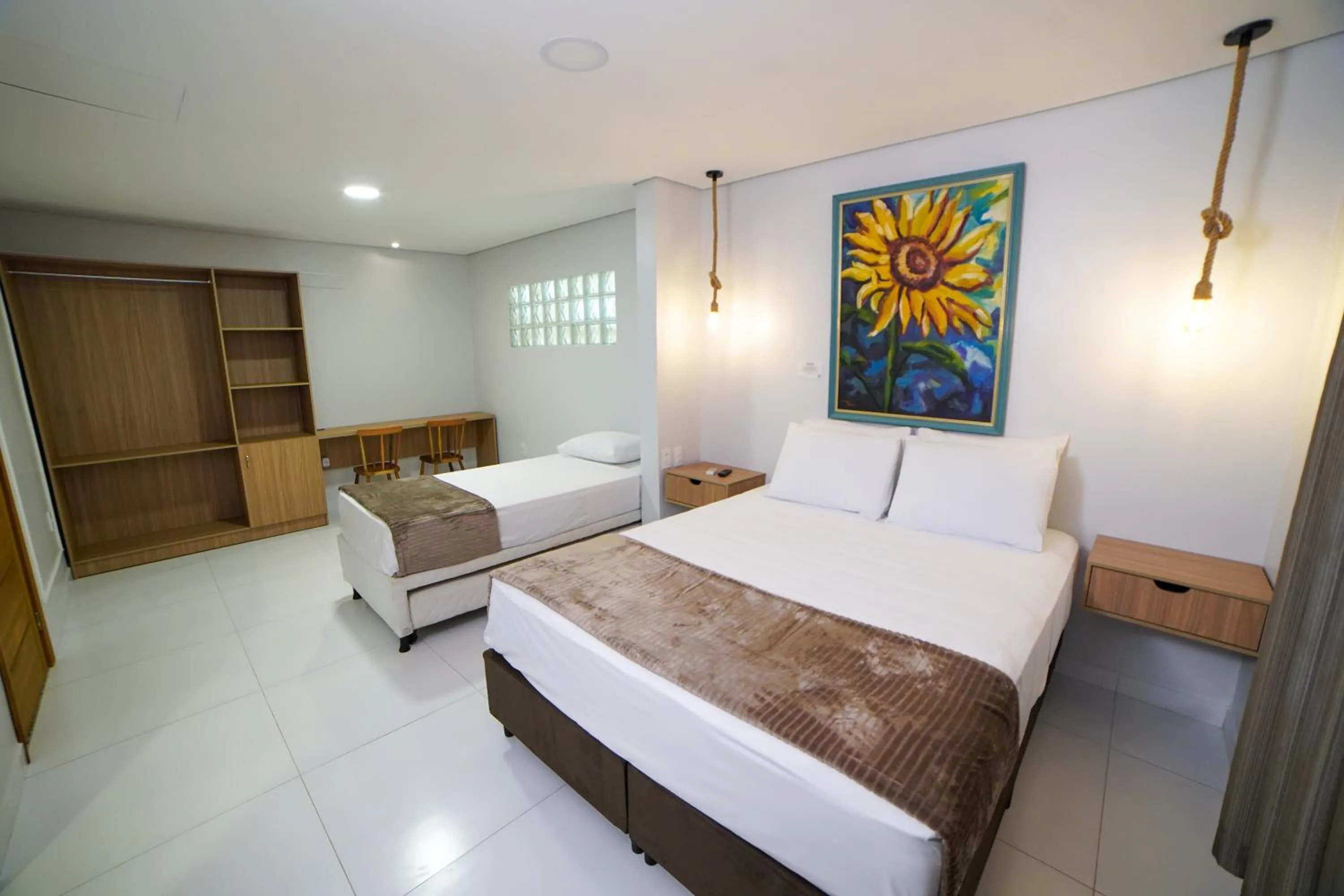 Bed in Pousada nossas Raízes