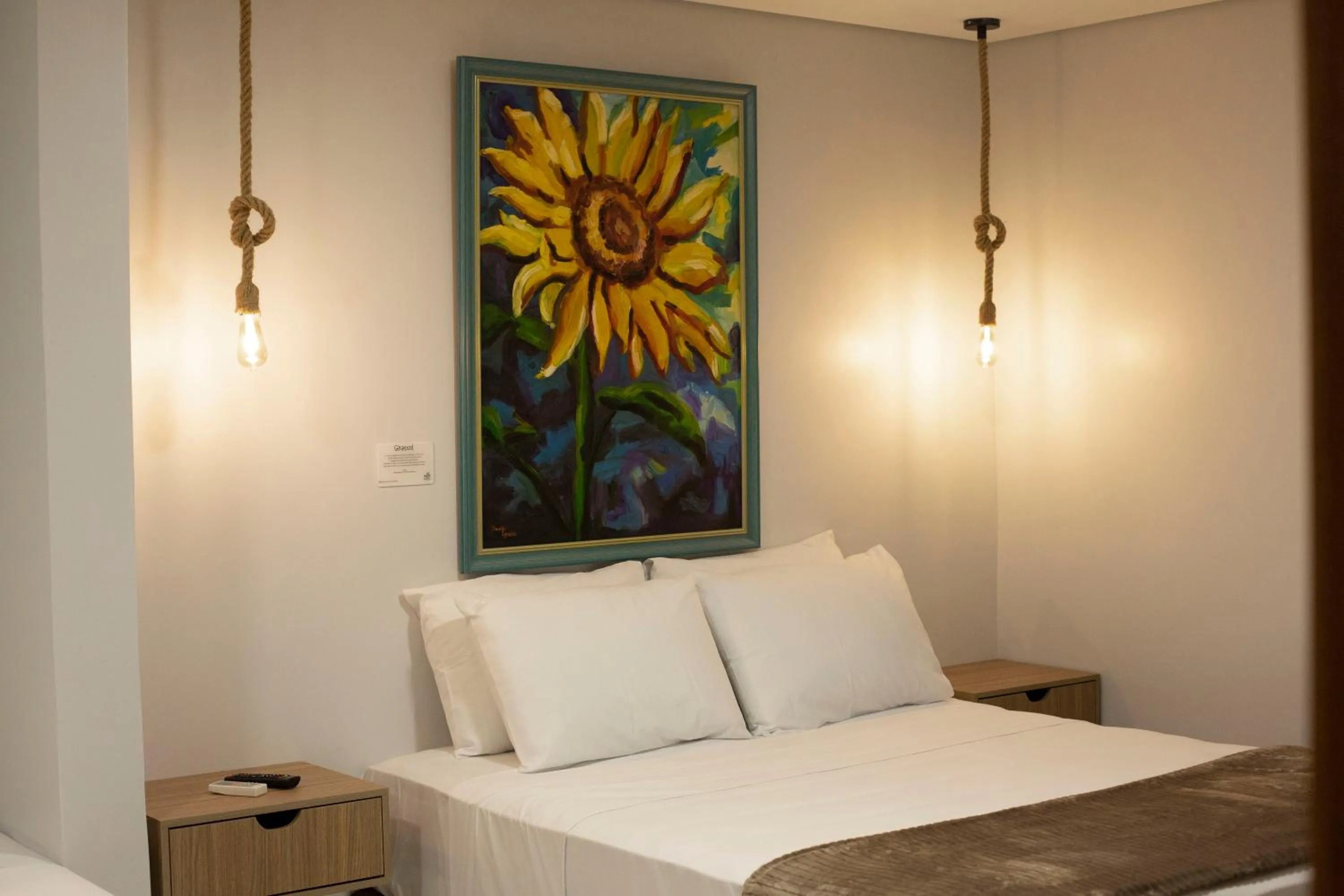 Bed in Pousada nossas Raízes