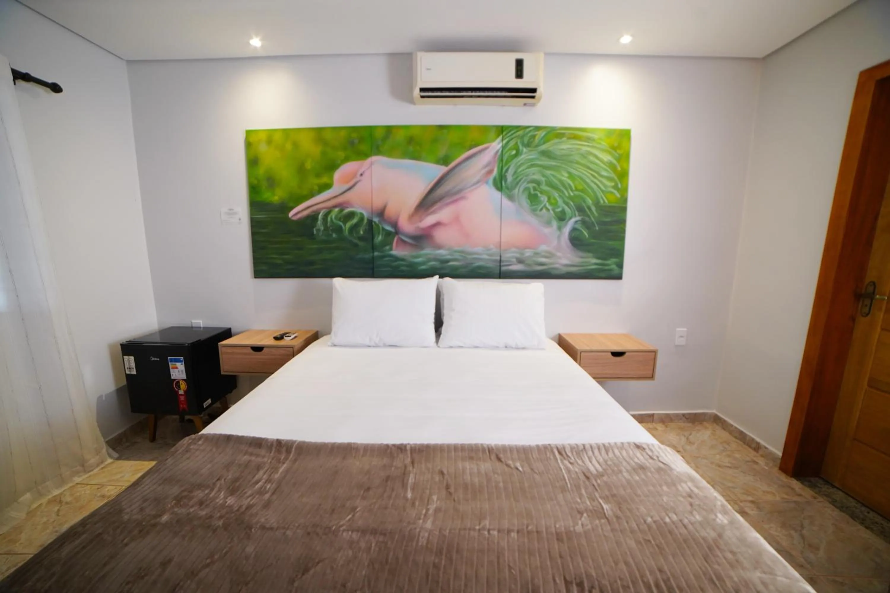 Bed in Pousada nossas Raízes