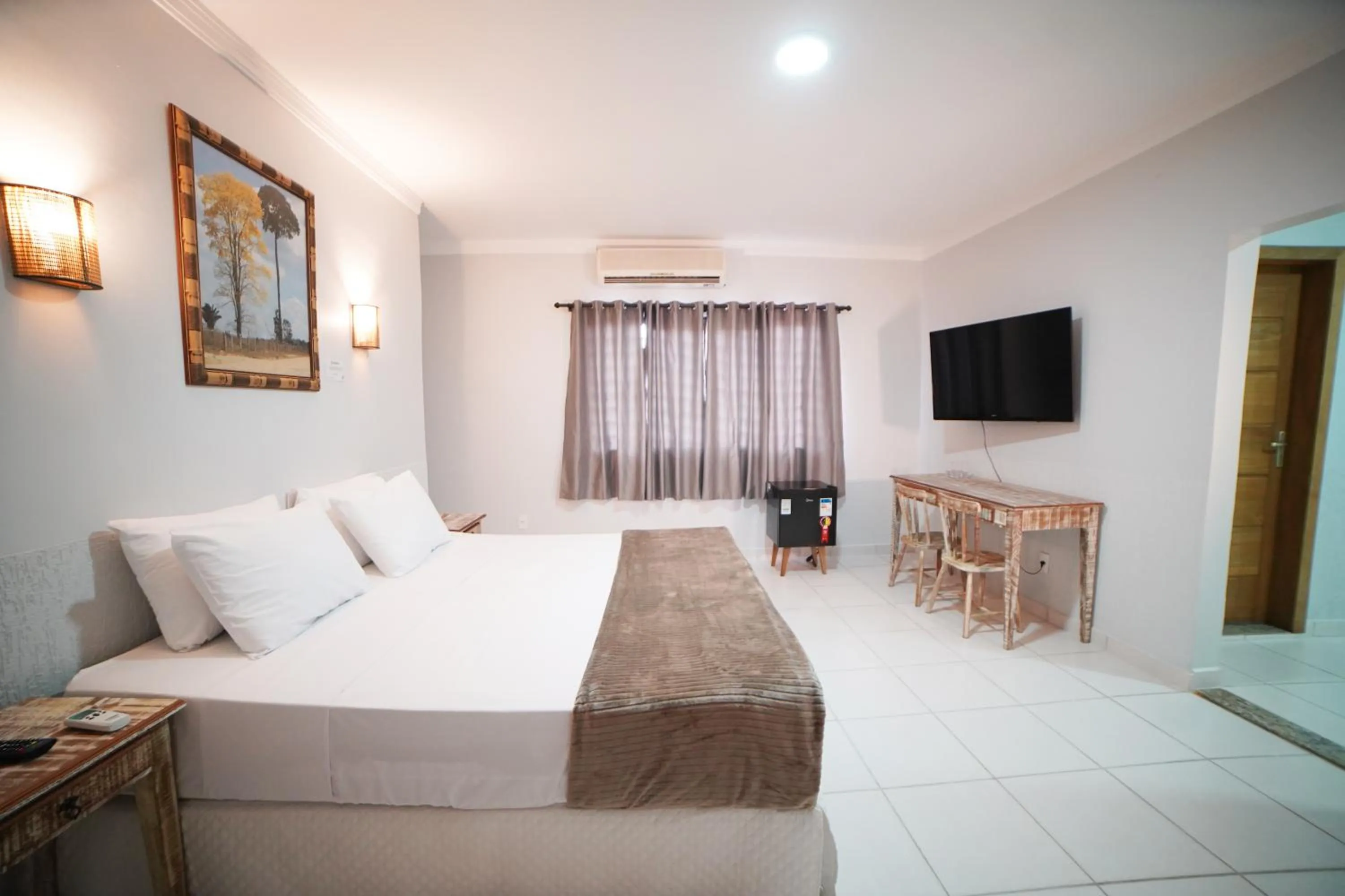 Bed in Pousada nossas Raízes