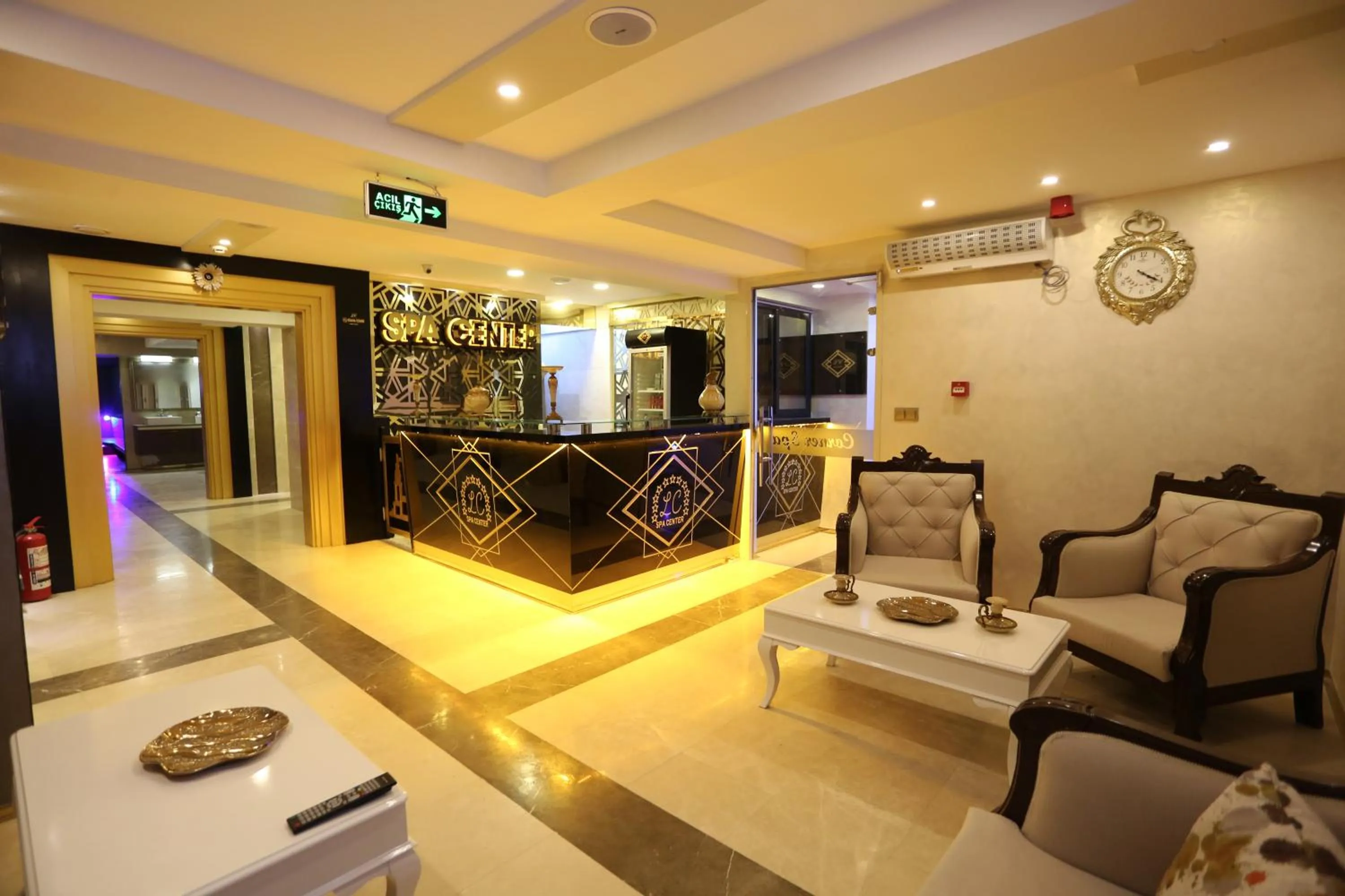 Seating area in Life Corner Hotel