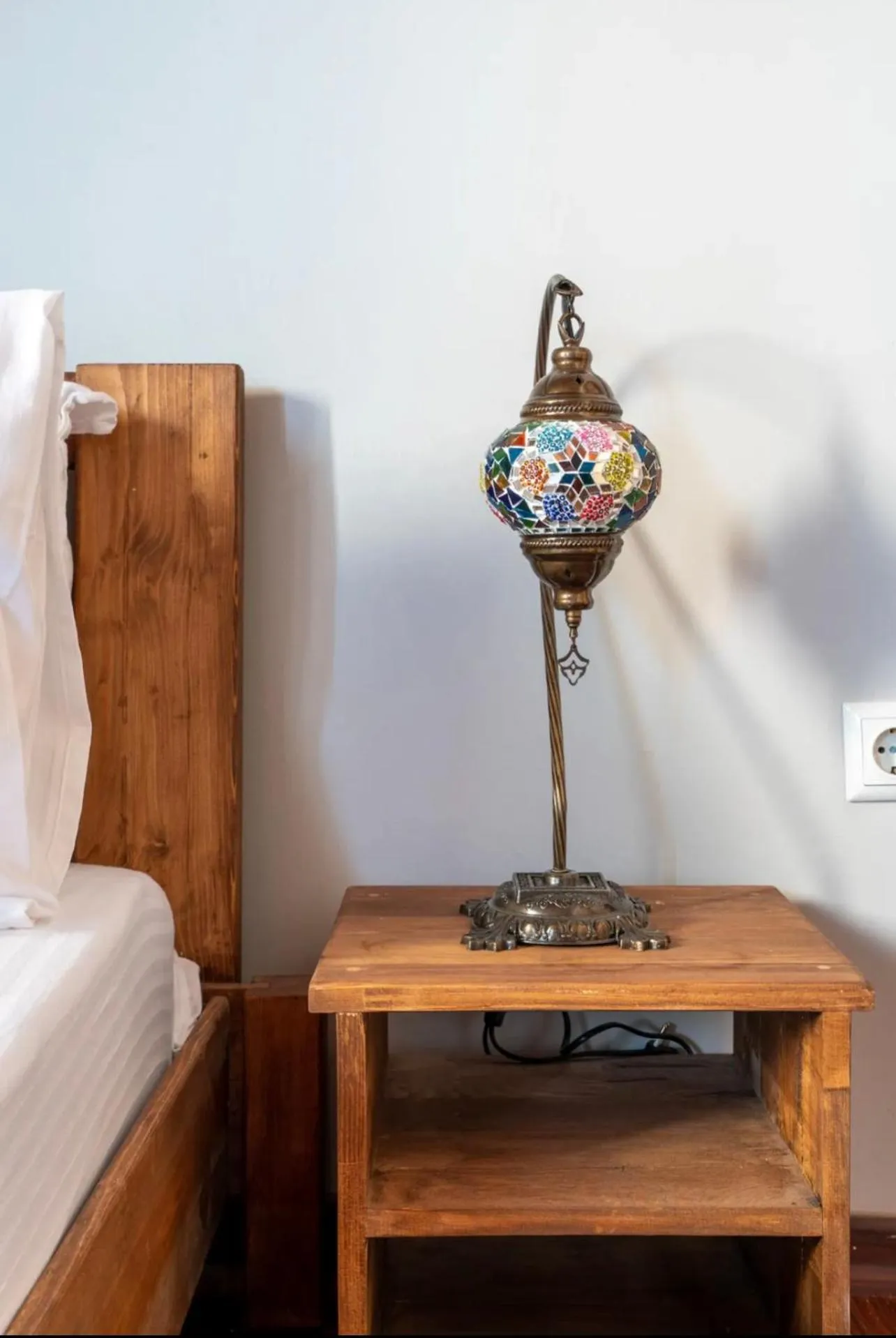 Decorative detail, Bed in Nevalist Hotel