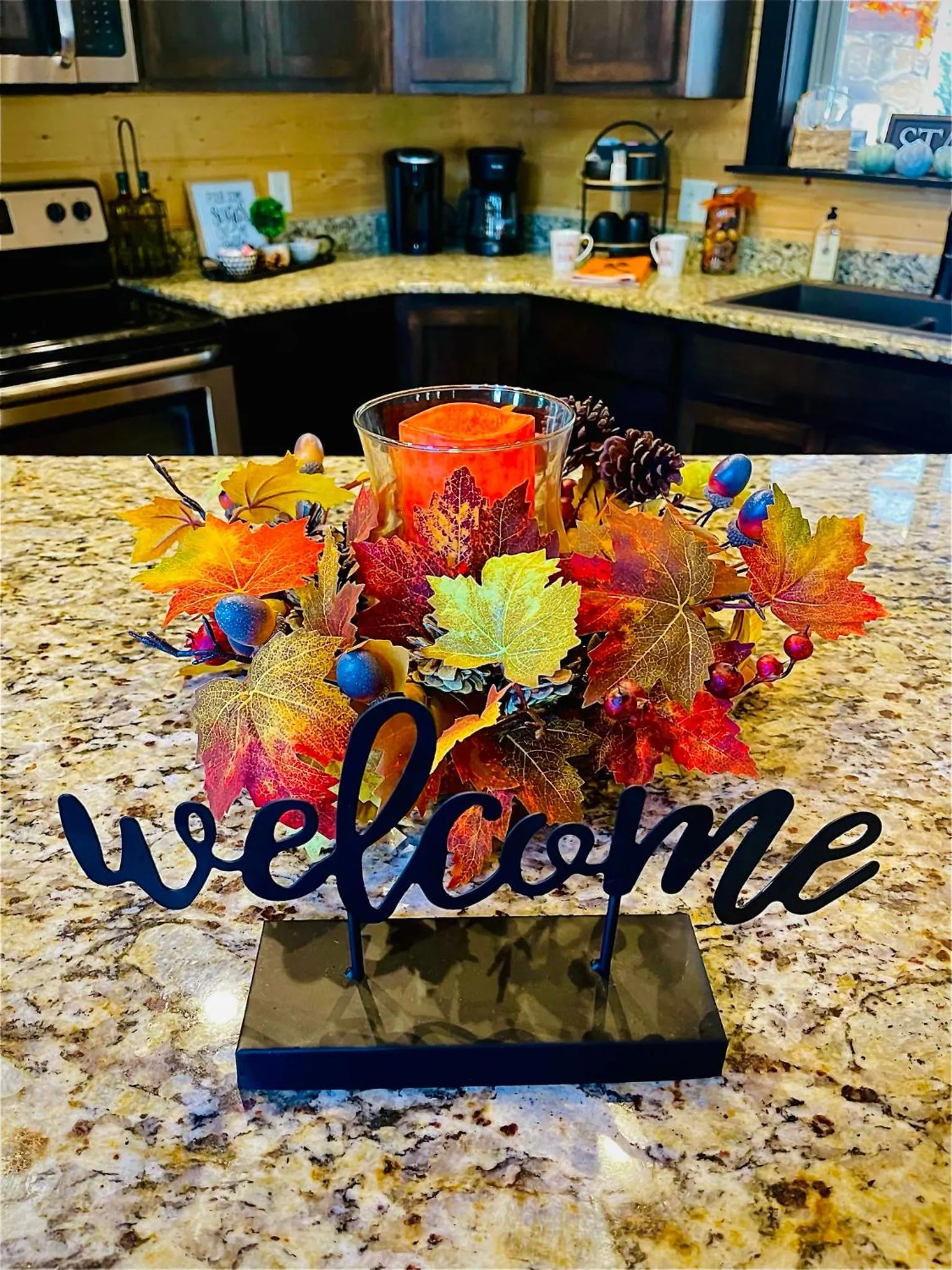 kitchen in Knotty and Nice Luxury Cabin