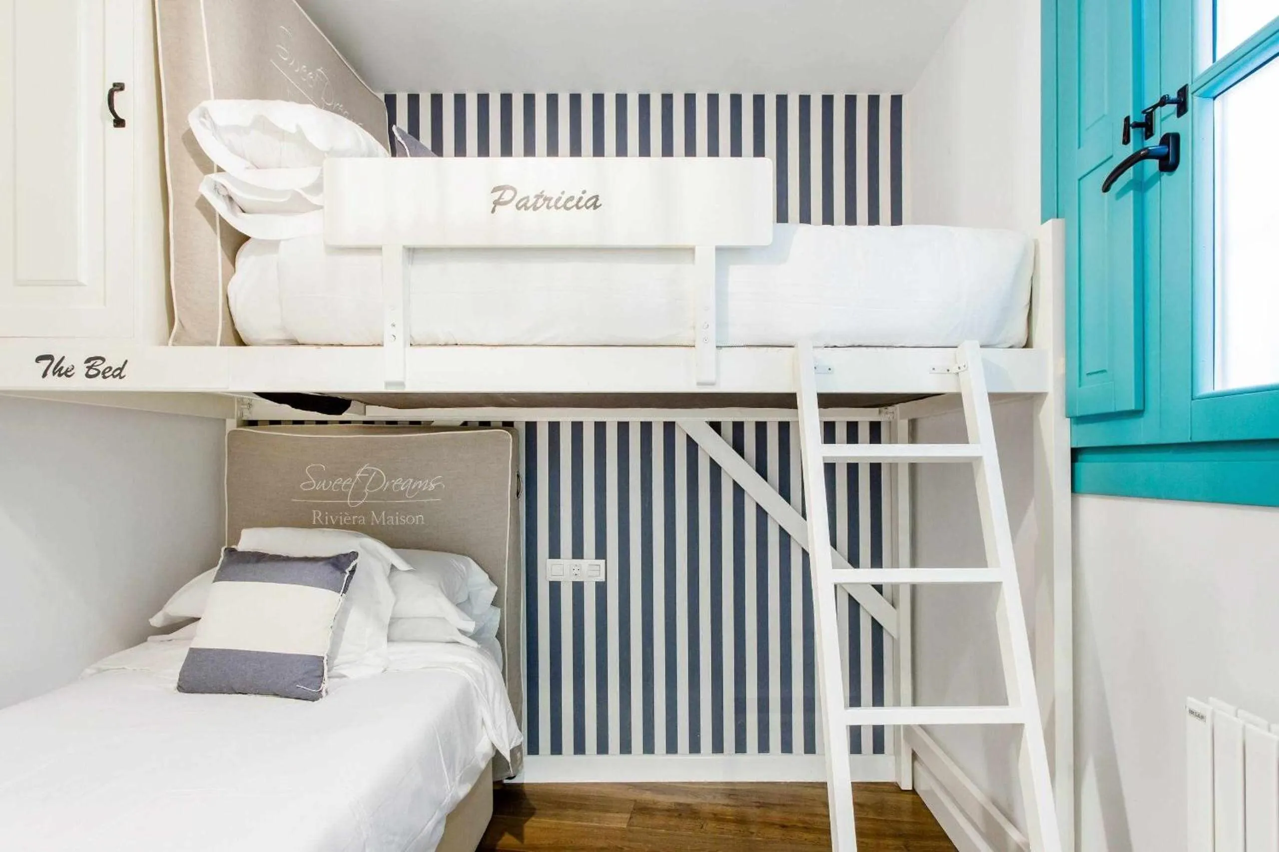 Bed in Revitalized Apartment in Historical Building