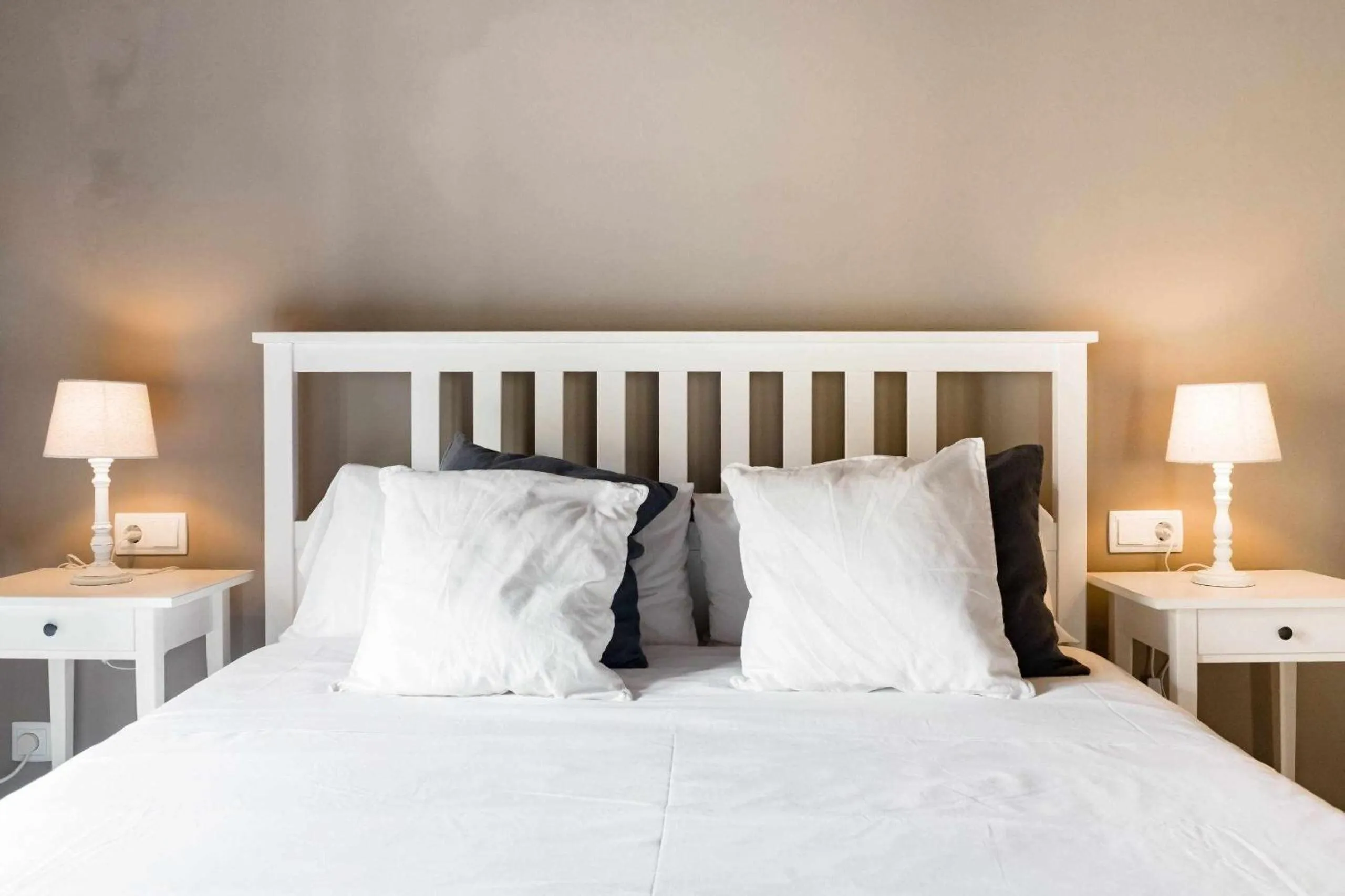 Bed in Revitalized Apartment in Historical Building