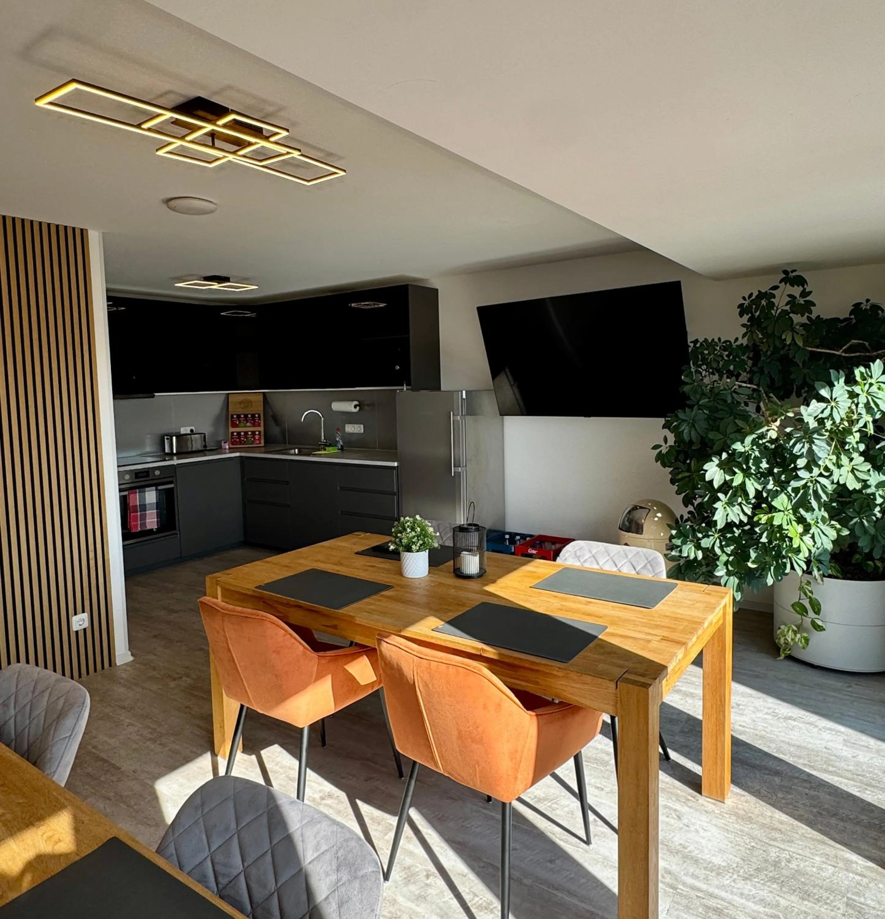 Communal kitchen in MEINpartments Wolfsburg