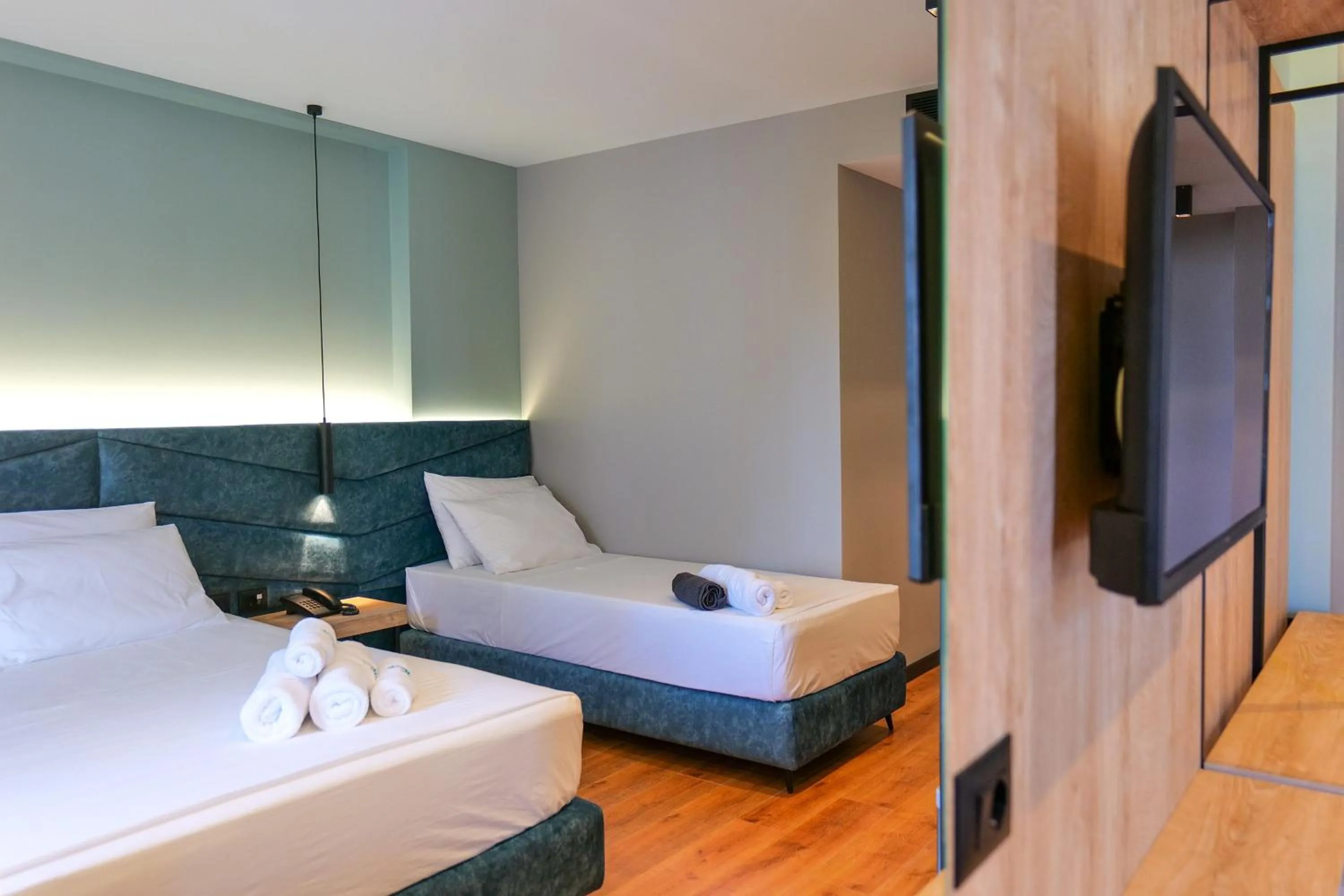 Bed in Seawave Hotel