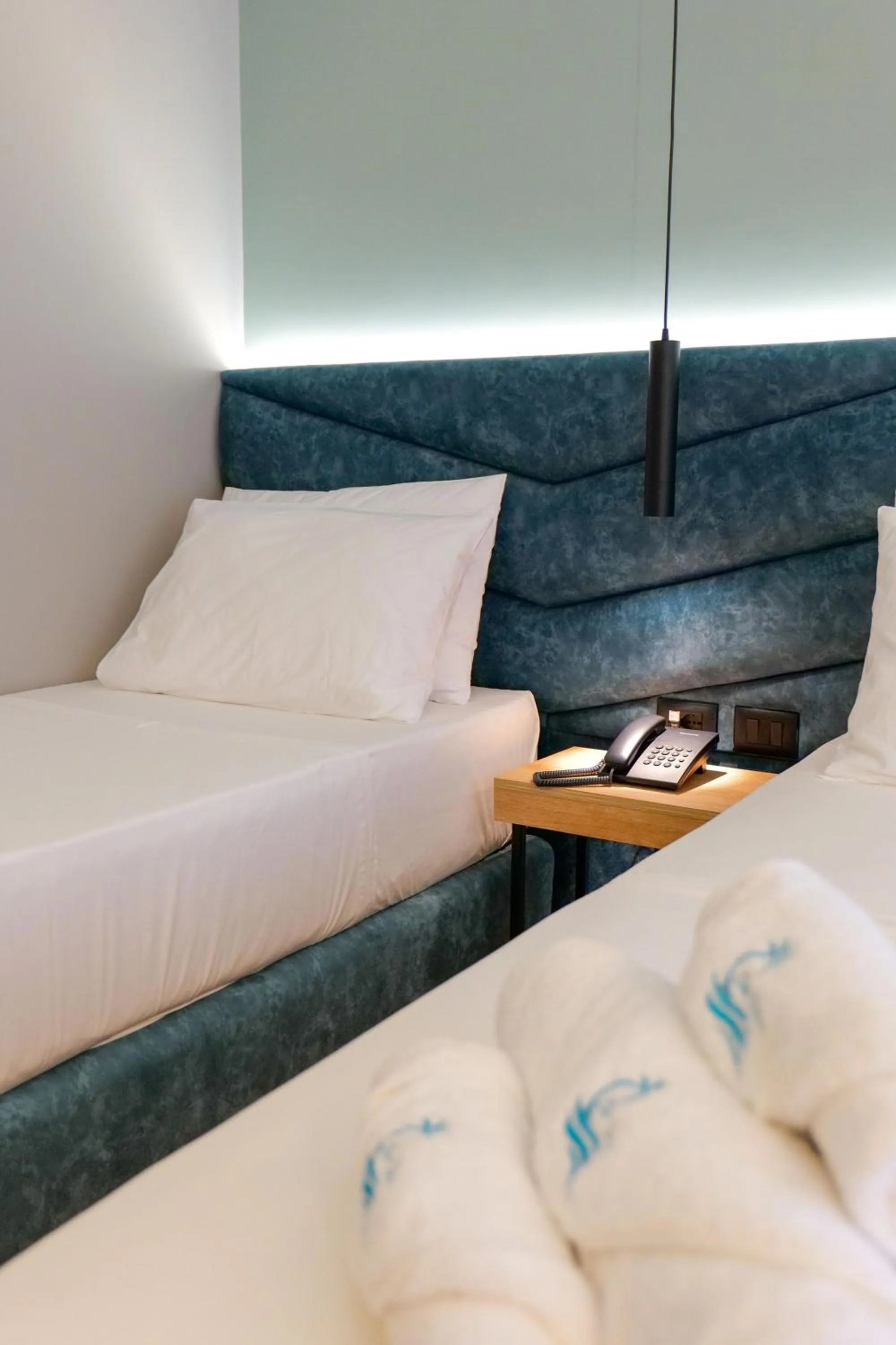 Bed in Seawave Hotel