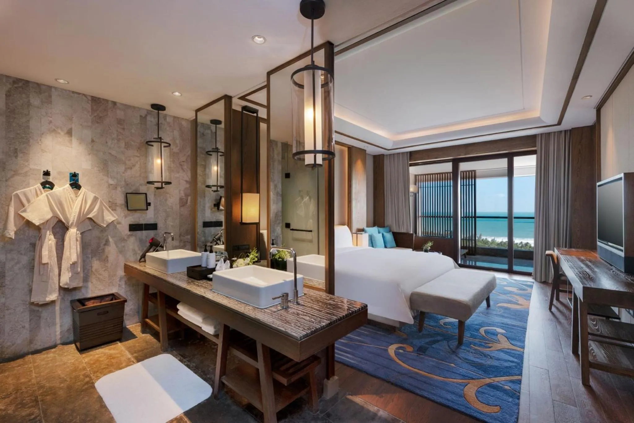 Photo of the whole room, Bed in InterContinental Sanya Haitang Bay Resort by IHG